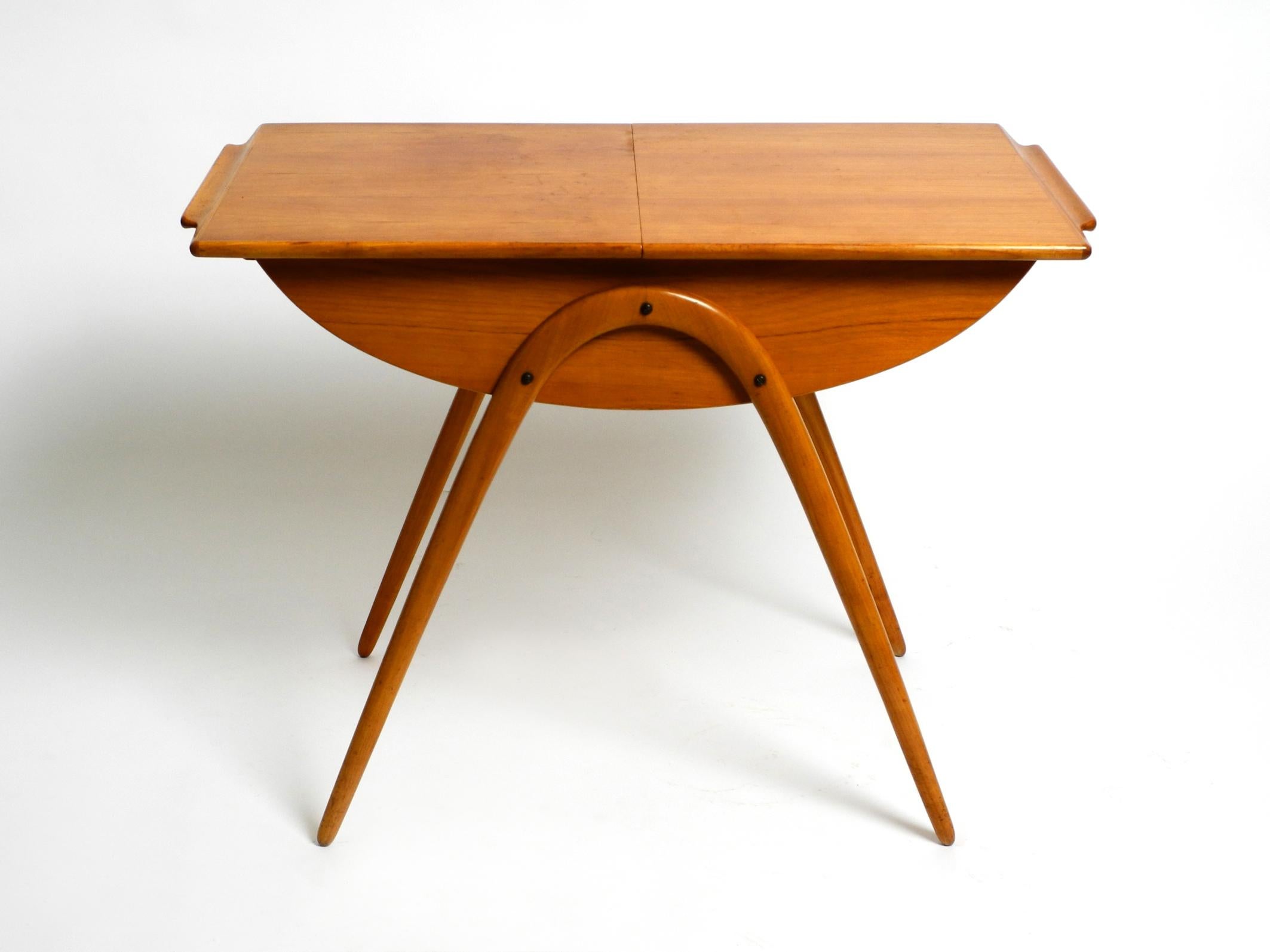 Original Extraordinary Mid-Century Modern Side Table with Sliding Doors 3