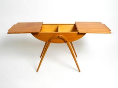 Original Extraordinary Mid-Century Modern Side Table with Sliding Doors