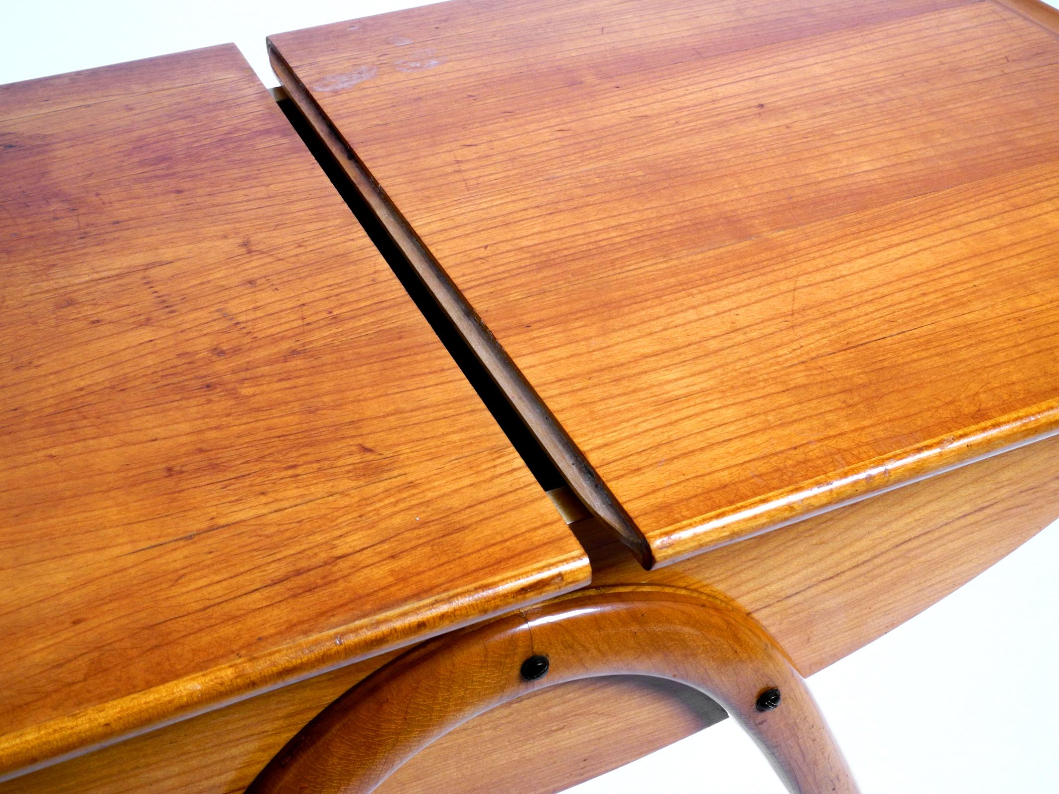 Ash Original Extraordinary Mid-Century Modern Side Table with Sliding Doors