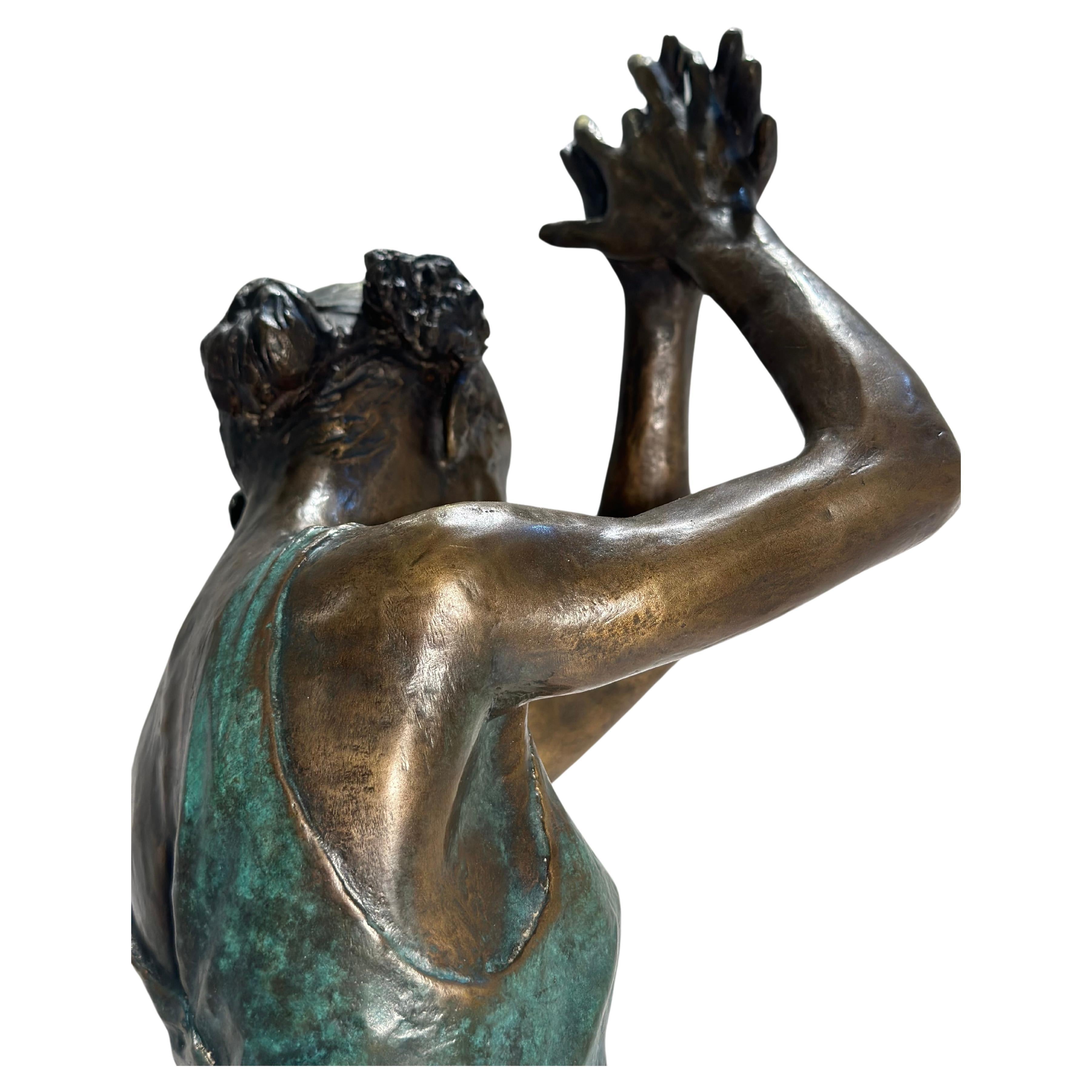 North American Original Fabian Perez Flamenco Dancer Bronze Sculpture 