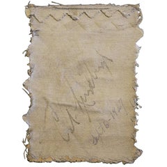 Original Fabric from the Spirit of St Louis Signed by Charles Lindbergh