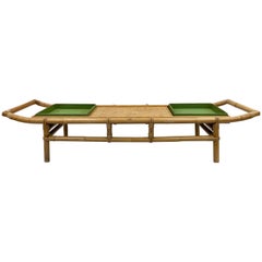 Original Ficks Reed John Wisner Pagoda Coffee Table or Bench, circa 1954