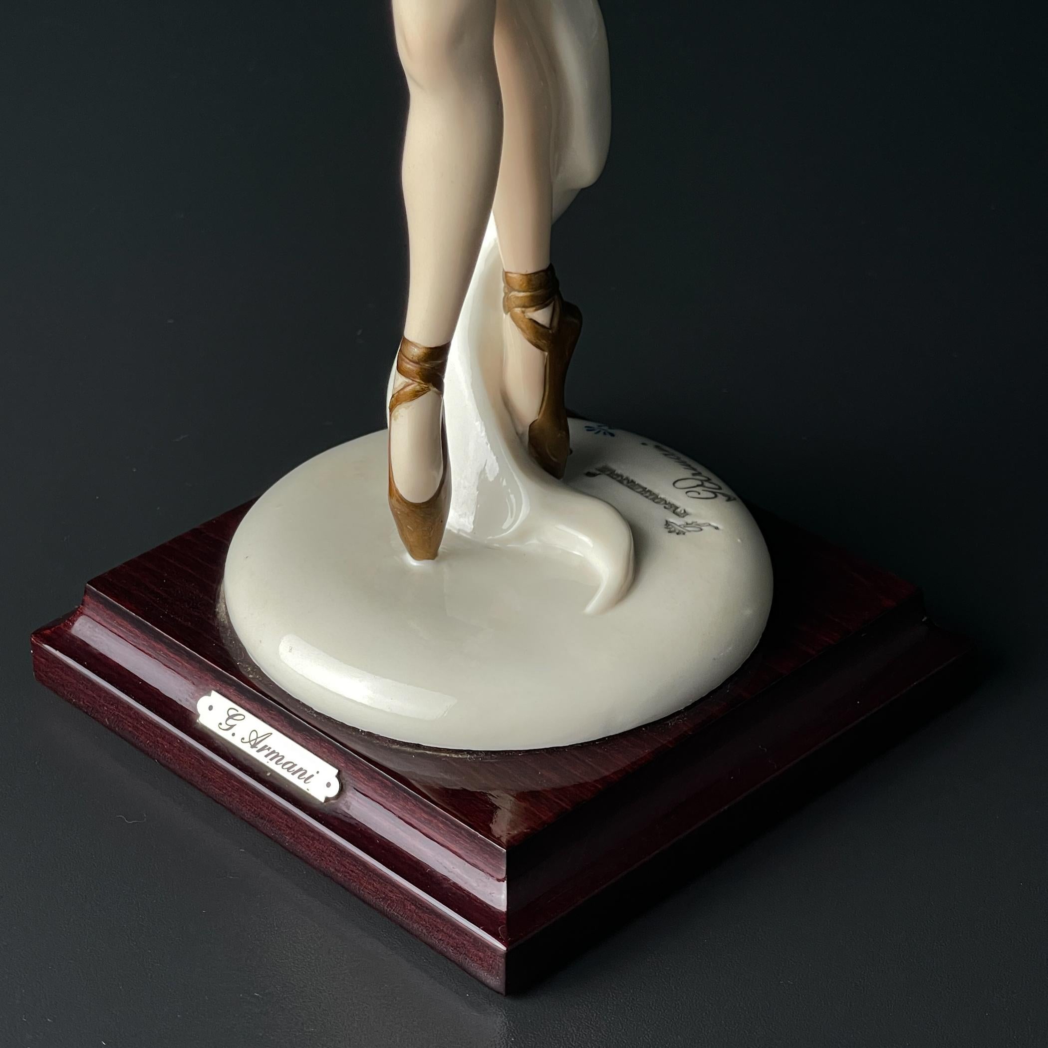 Figurilla original Bailarina de Giuseppe Armani para Capodimonte, Italia 1987 4