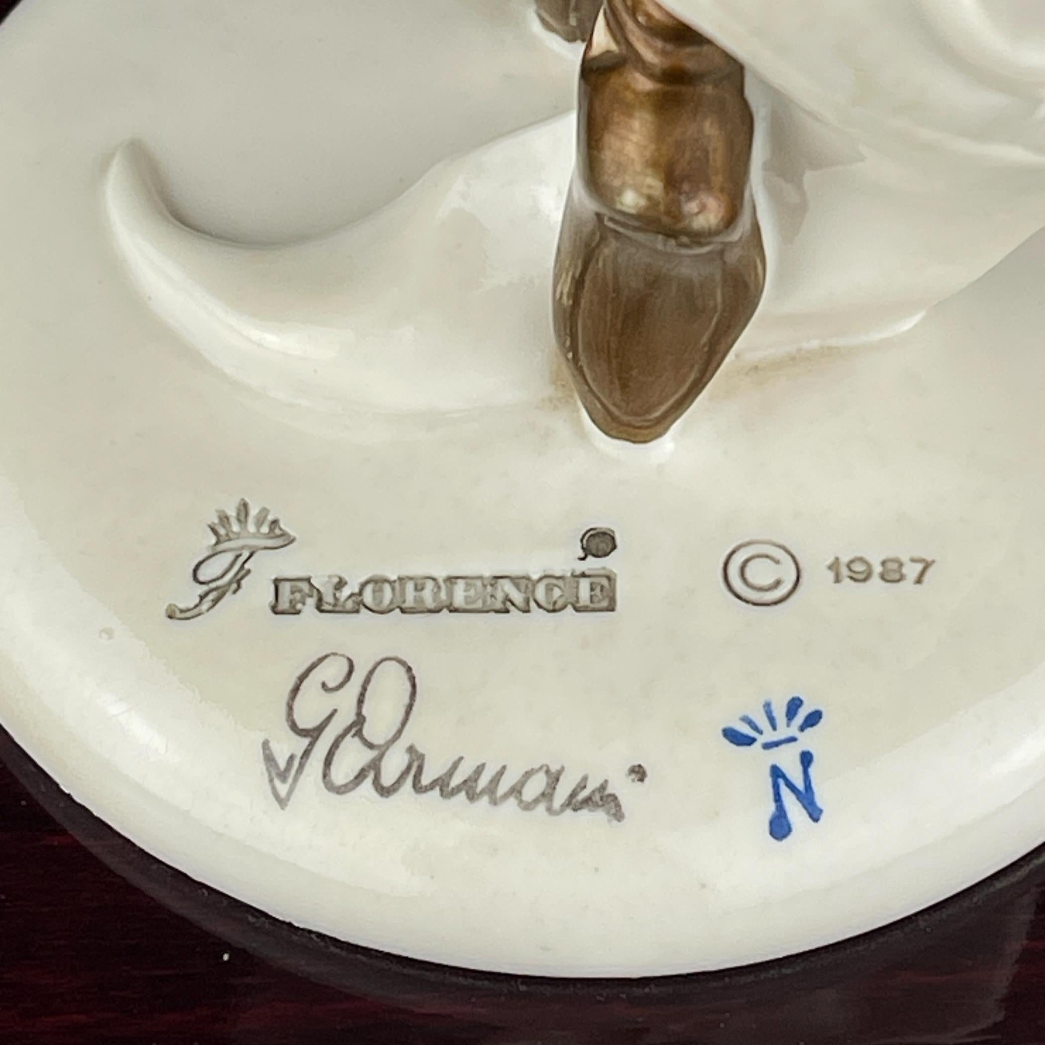 Figurilla original Bailarina de Giuseppe Armani para Capodimonte, Italia 1987 Italiano
