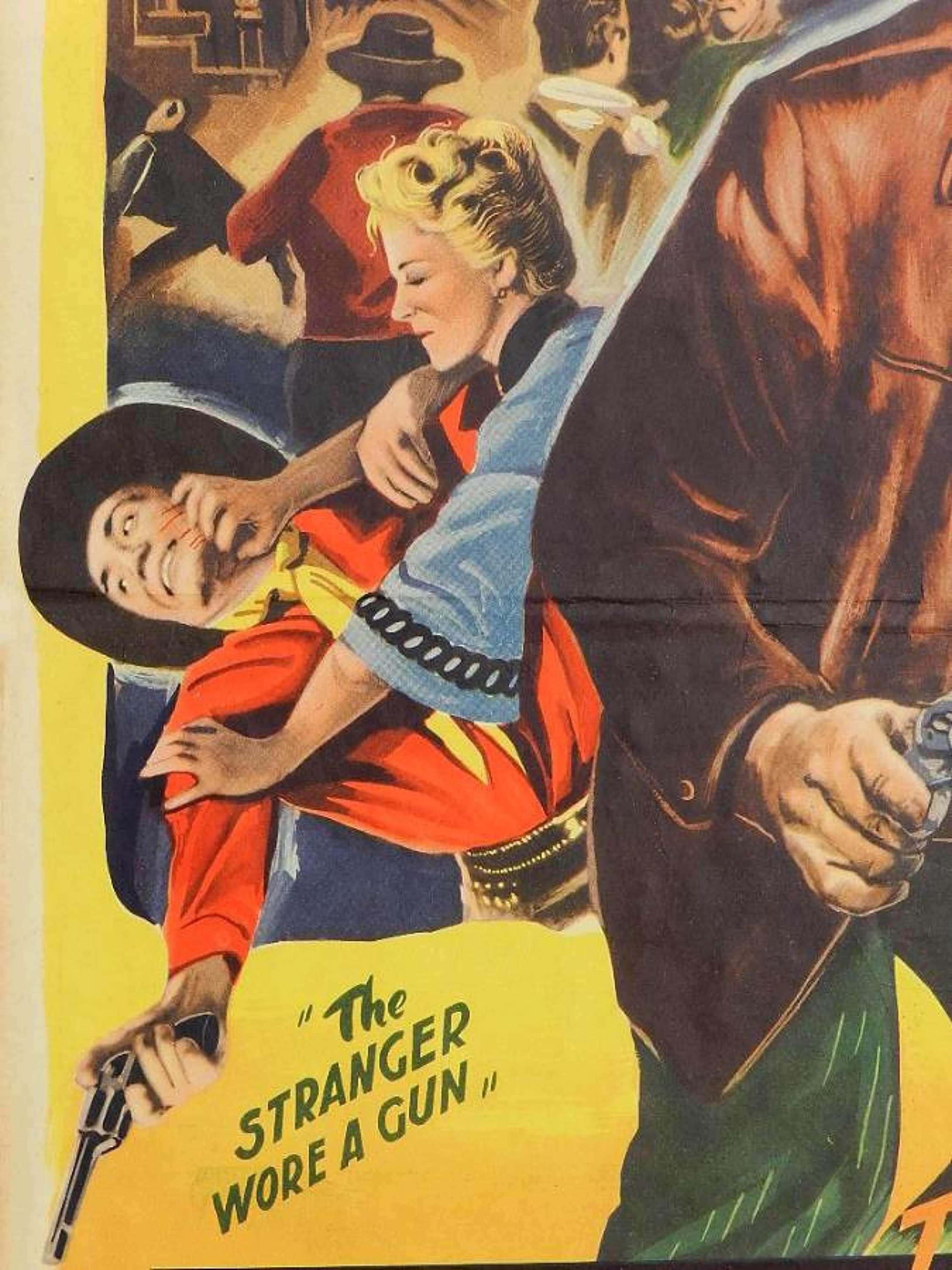 Original Film Poster Randolph Scott Belgian version c1953 In Good Condition For Sale In Mimizan, FR