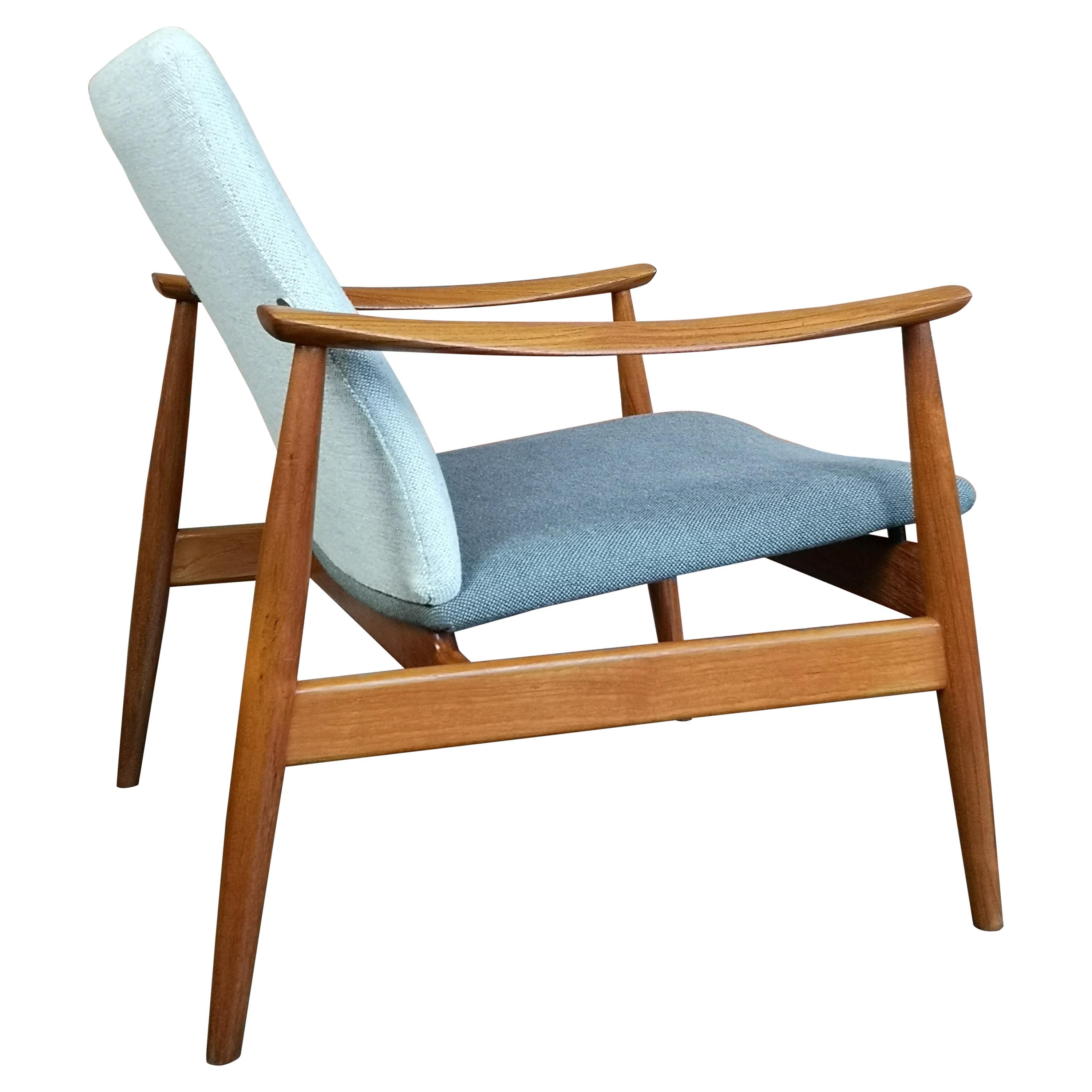 Original Finn Juhl FD138 Easy Lounge Chair for France and Son
