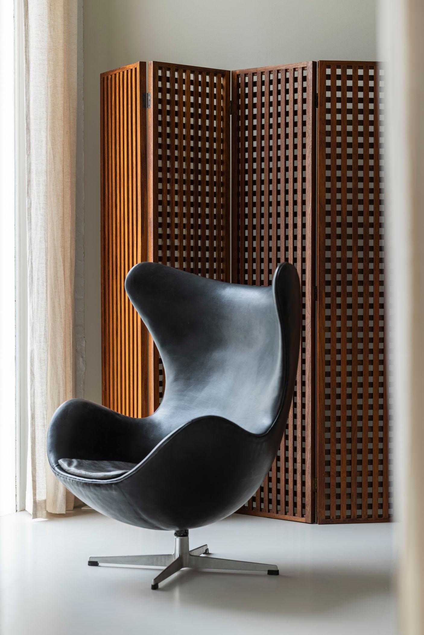 Original-Erstausgabe des Sessels 'Egg' von Arne Jacobsen für Fritz Hansen, DK 1958 im Angebot 5