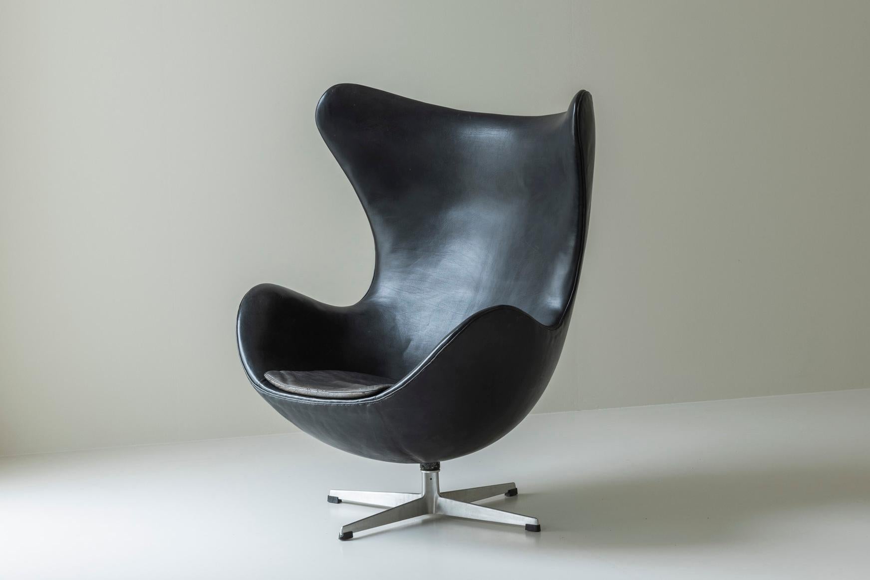 Original-Erstausgabe des Sessels 'Egg' von Arne Jacobsen für Fritz Hansen, DK 1958 im Angebot 7