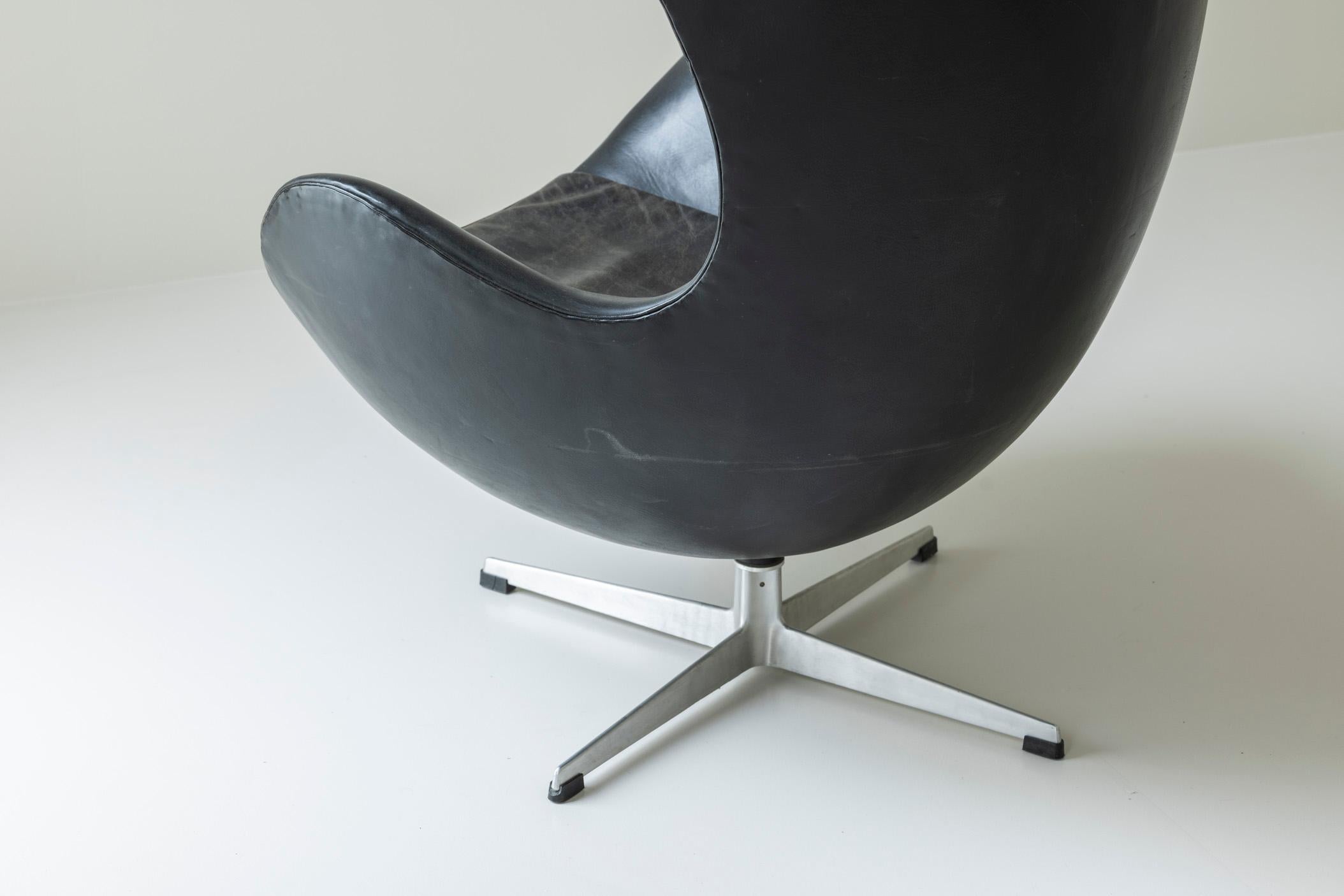 Original-Erstausgabe des Sessels 'Egg' von Arne Jacobsen für Fritz Hansen, DK 1958 (Dänisch) im Angebot