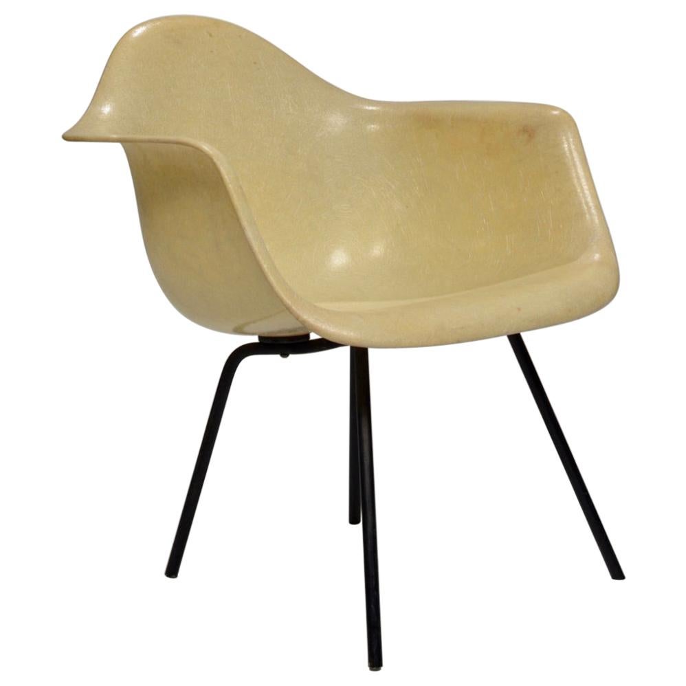 Eames fauteuil de salon original Zenith LAX avec tour en rope edge de première génération