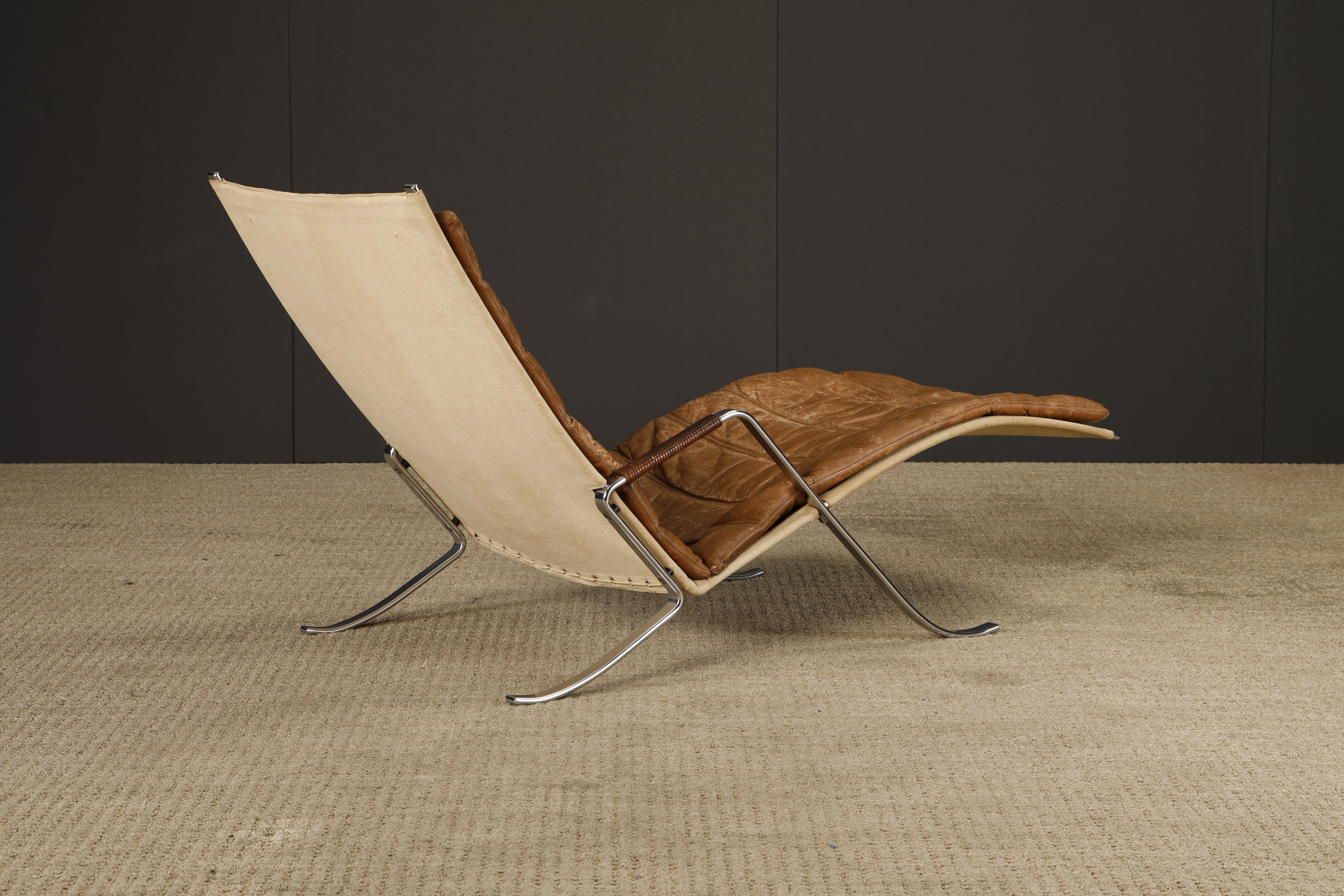 Chaise originale FK-87 Grasshopper di Fabricius & Kastholm per Alfred Kill, anni '60 In condizioni buone in vendita a Los Angeles, CA