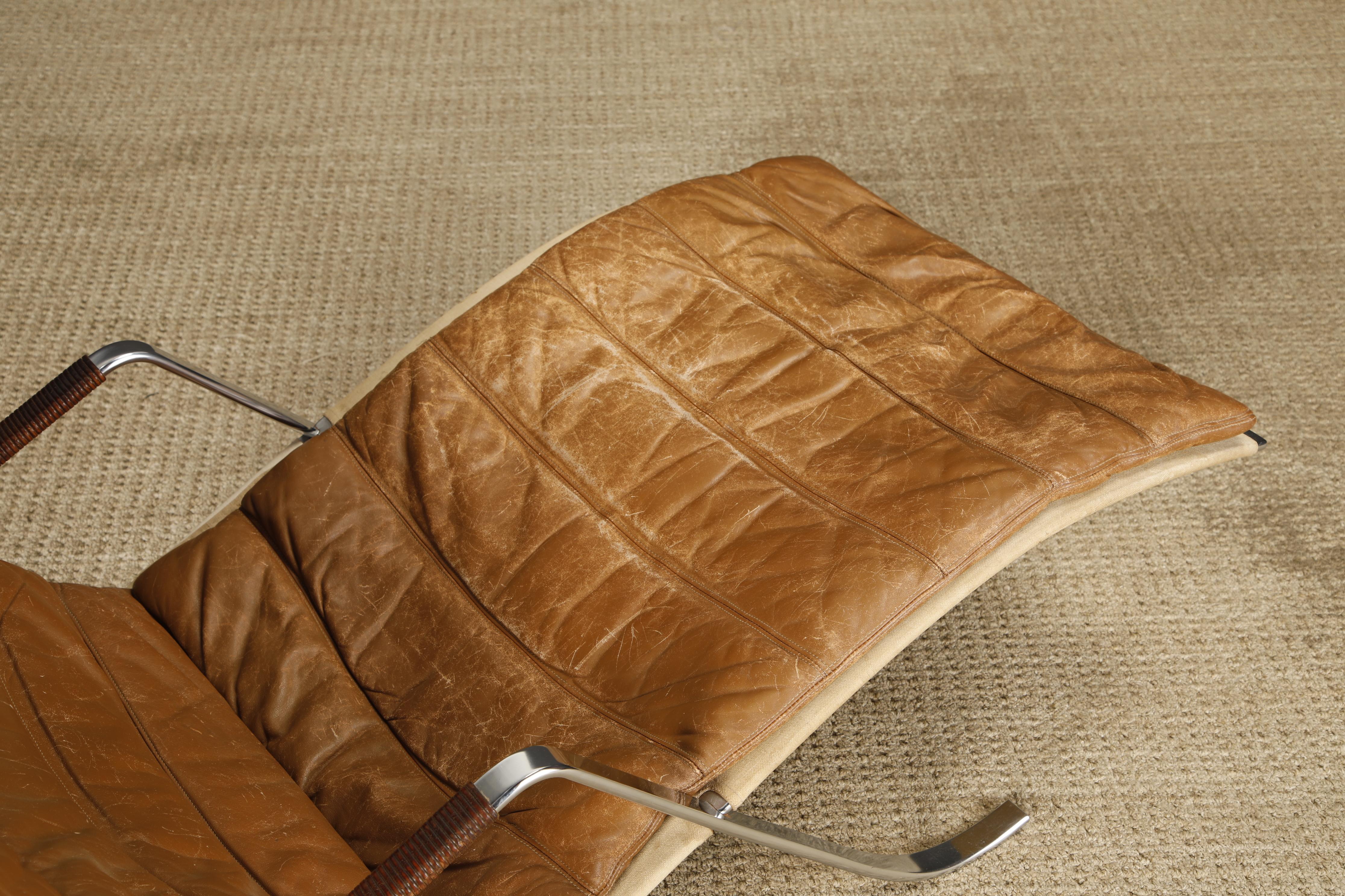 Metà XX secolo Chaise originale FK-87 Grasshopper di Fabricius & Kastholm per Alfred Kill, anni '60 in vendita