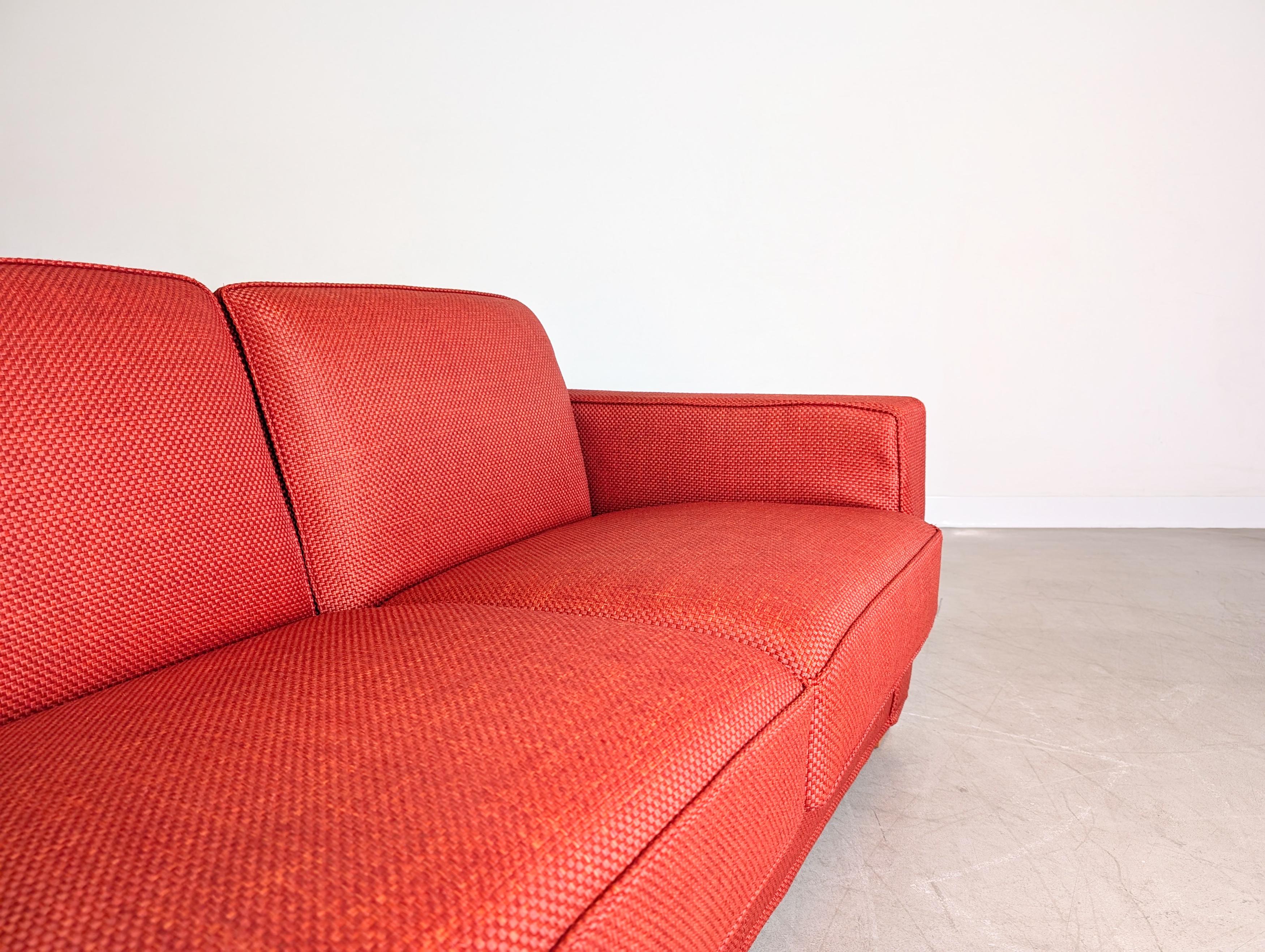 Original Flexform Italia Sofa Bob Couch Centro Studi 1997 rot im Angebot 3