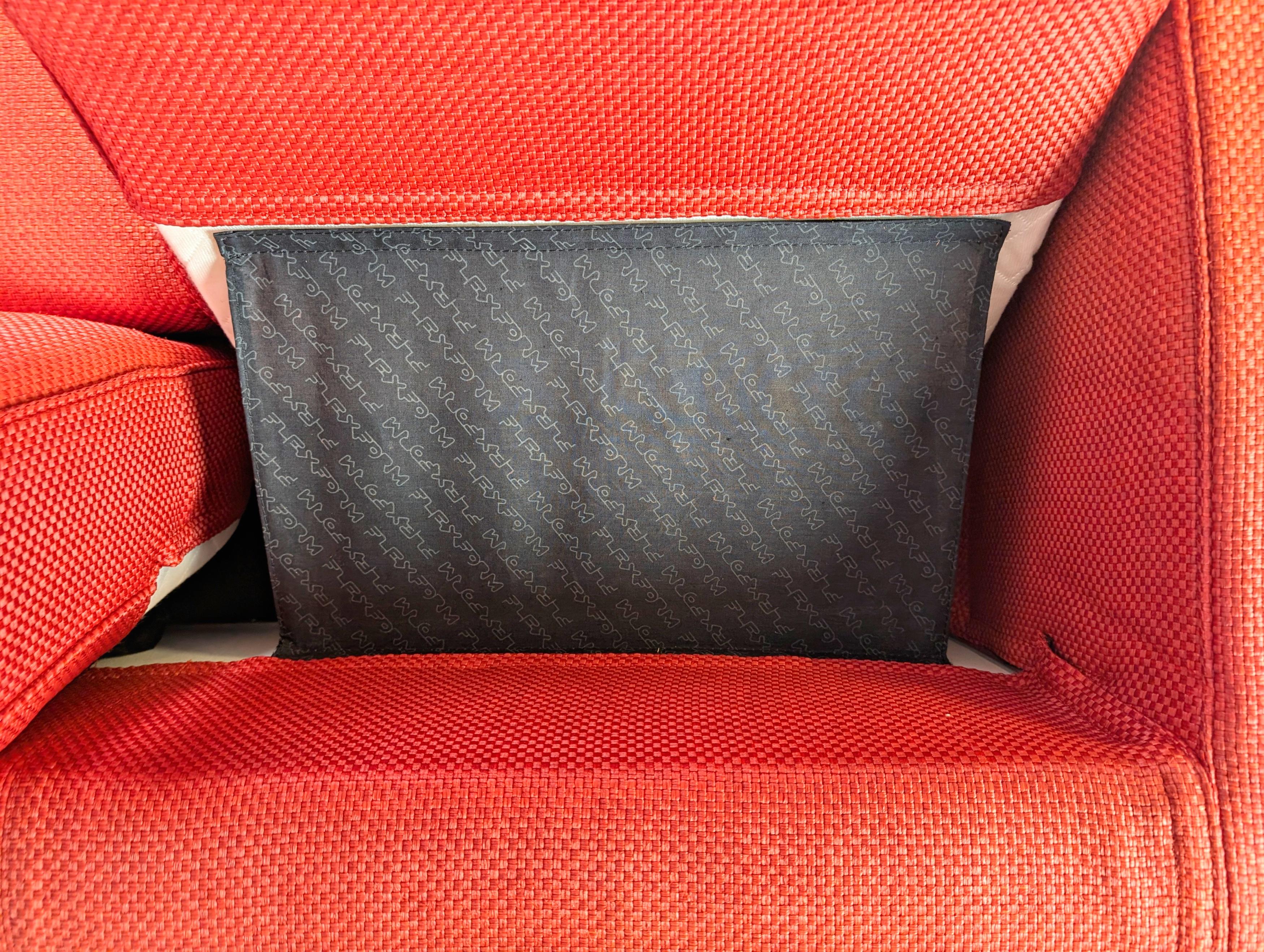 Original Flexform Italia Sofa Bob Couch Centro Studi 1997 rot im Angebot 4