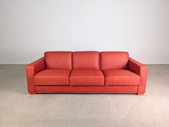 Original Flexform Italia Sofa Bob Couch Centro Studi 1997 rot