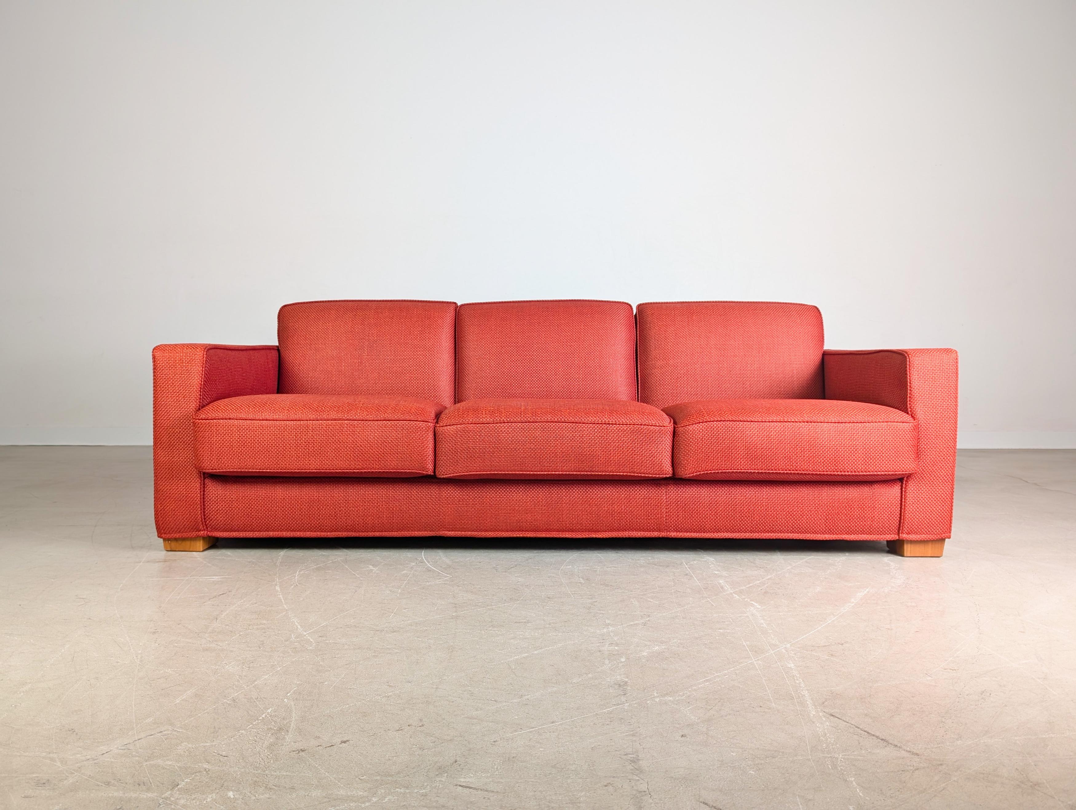 Original Flexform Italia Sofa Bob Couch Centro Studi 1997 rot (Postmoderne) im Angebot