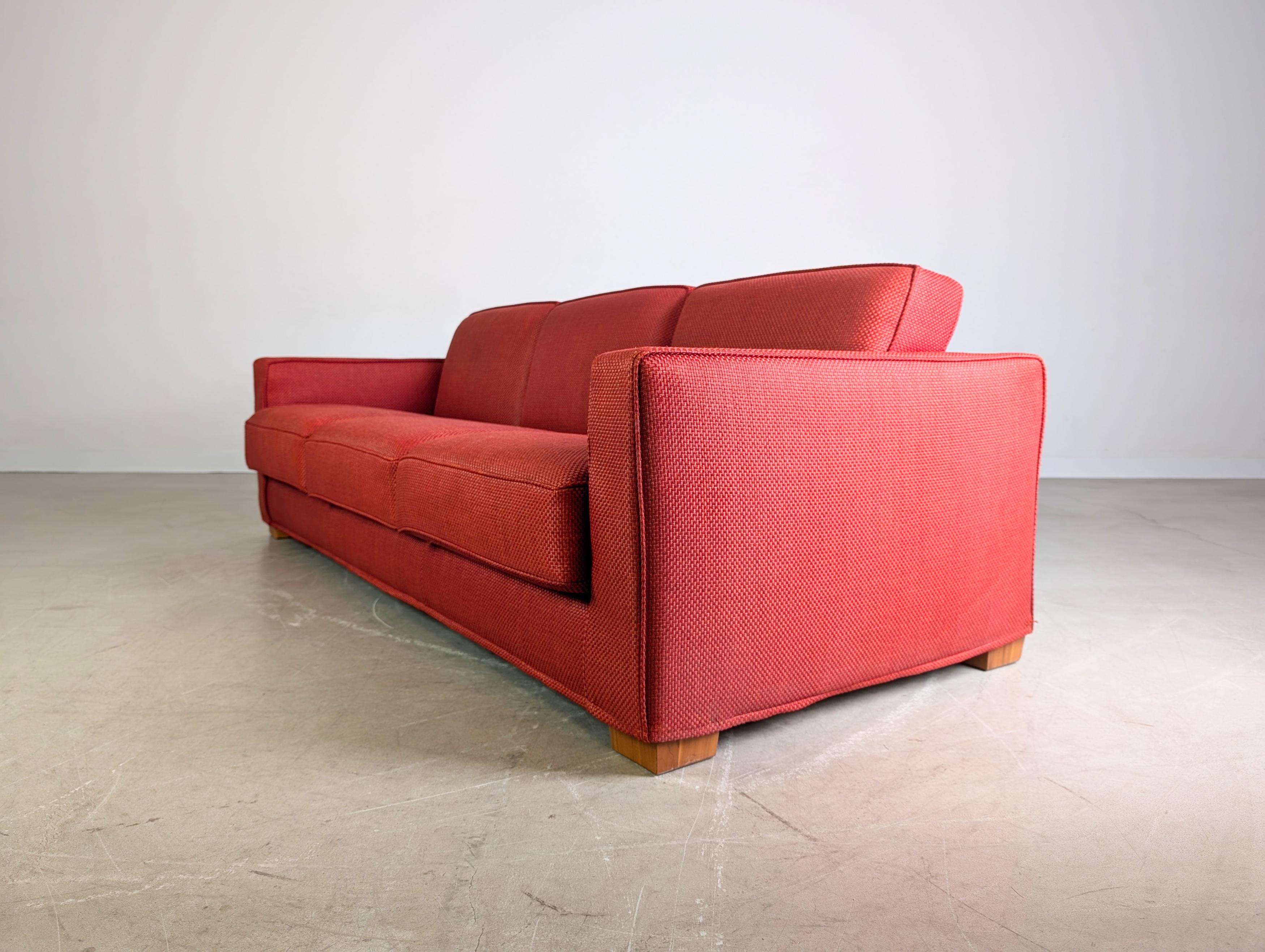 Original Flexform Italia Sofa Bob Couch Centro Studi 1997 rot im Zustand „Gut“ im Angebot in Berlin, DE