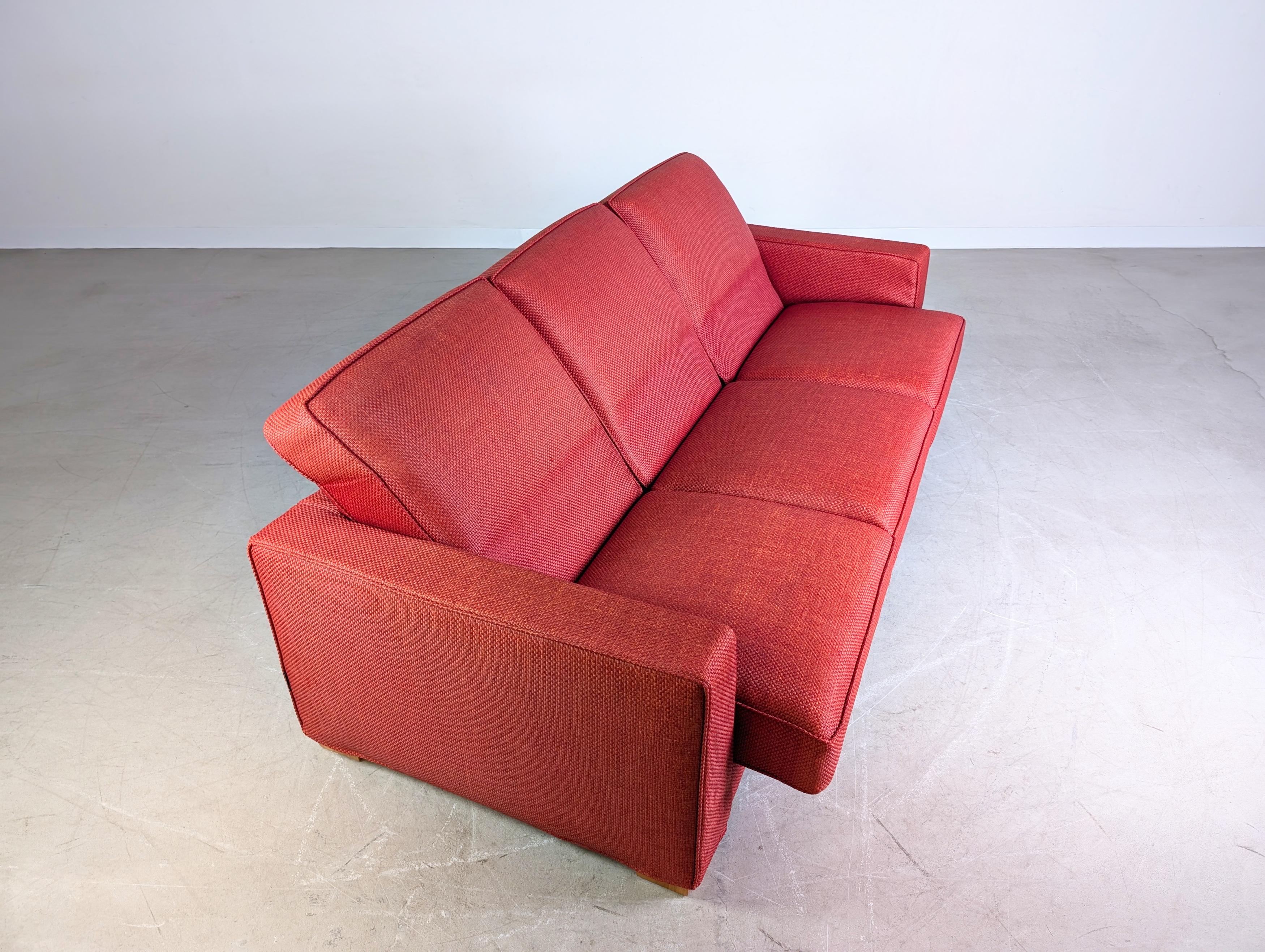 Original Flexform Italia Sofa Bob Couch Centro Studi 1997 rot im Angebot 2