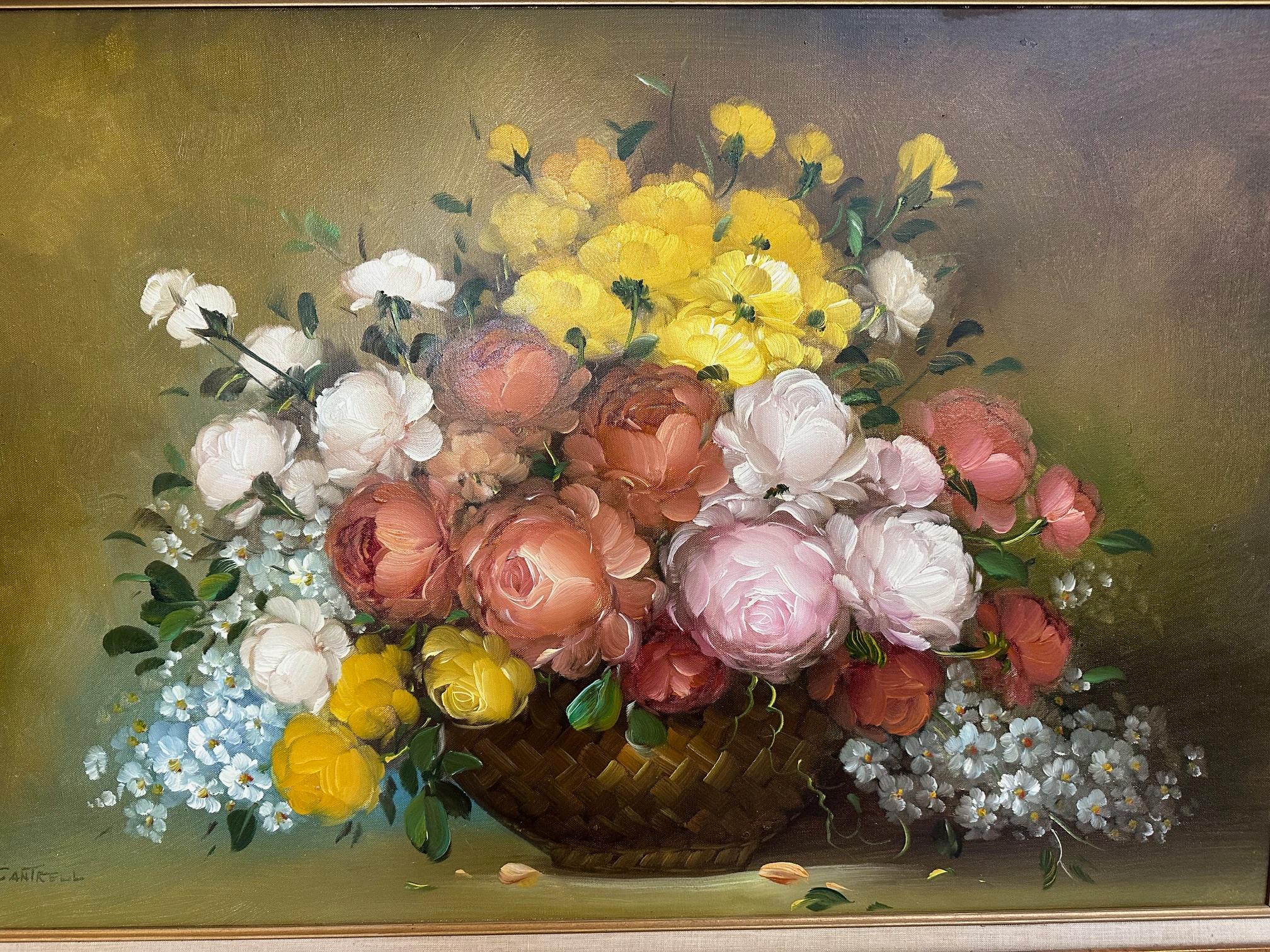 Late 20th Century Original Floral Still Life by Philip Cantrell For Sale