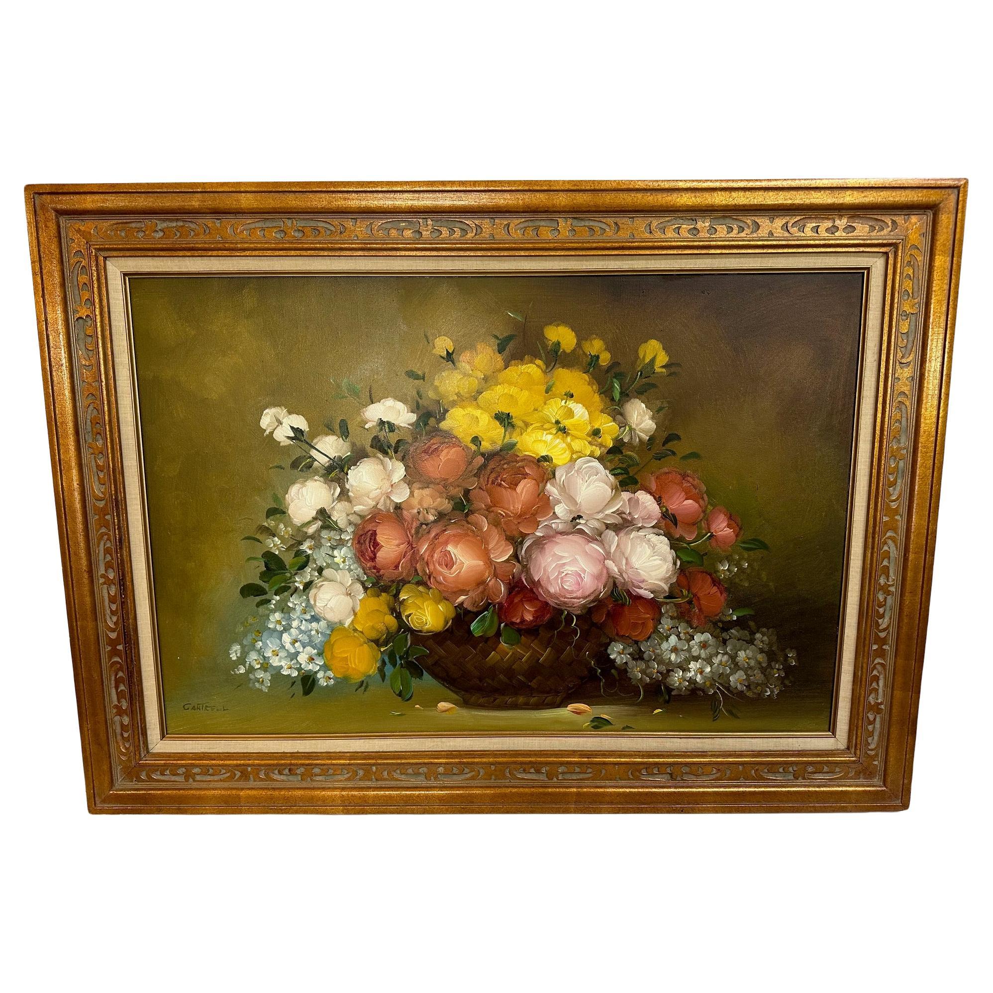 Nature morte florale originale de Philips Cantrell en vente