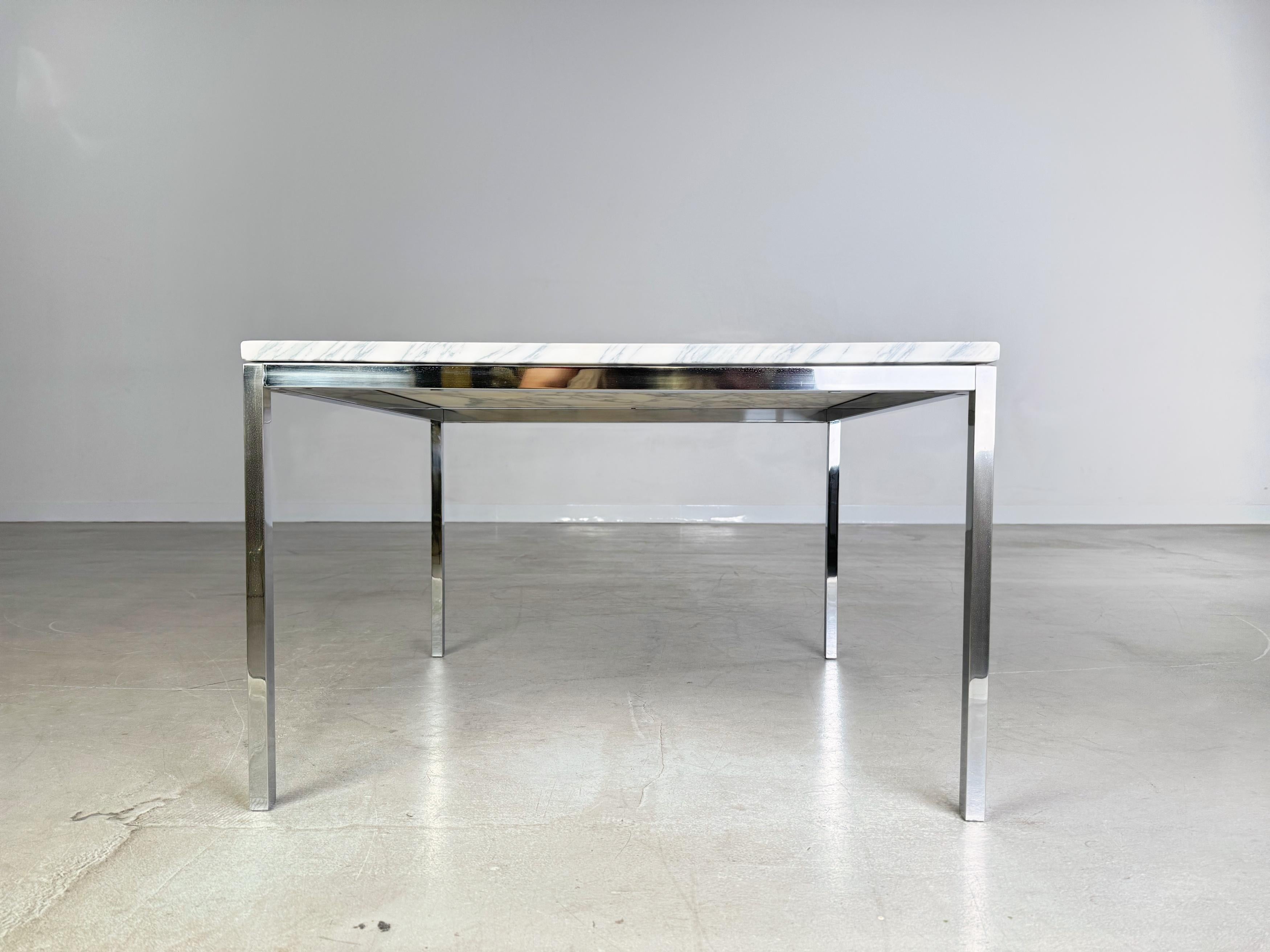Allemand Table basse originale Florence Knoll du milieu du siècle Couchtisch Marmor des années 1960 en vente
