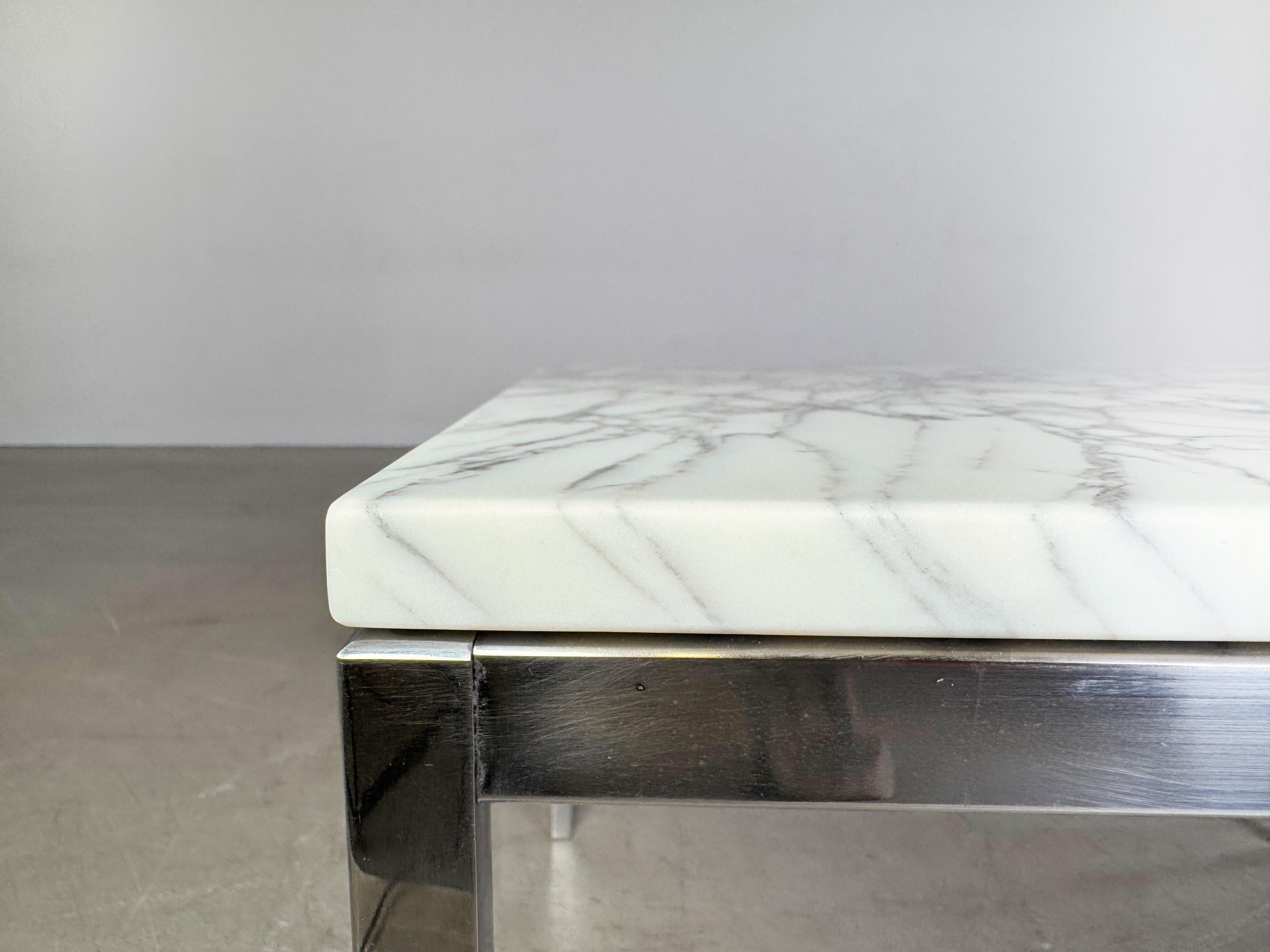 Table basse originale Florence Knoll du milieu du siècle Couchtisch Marmor des années 1960 en vente 1
