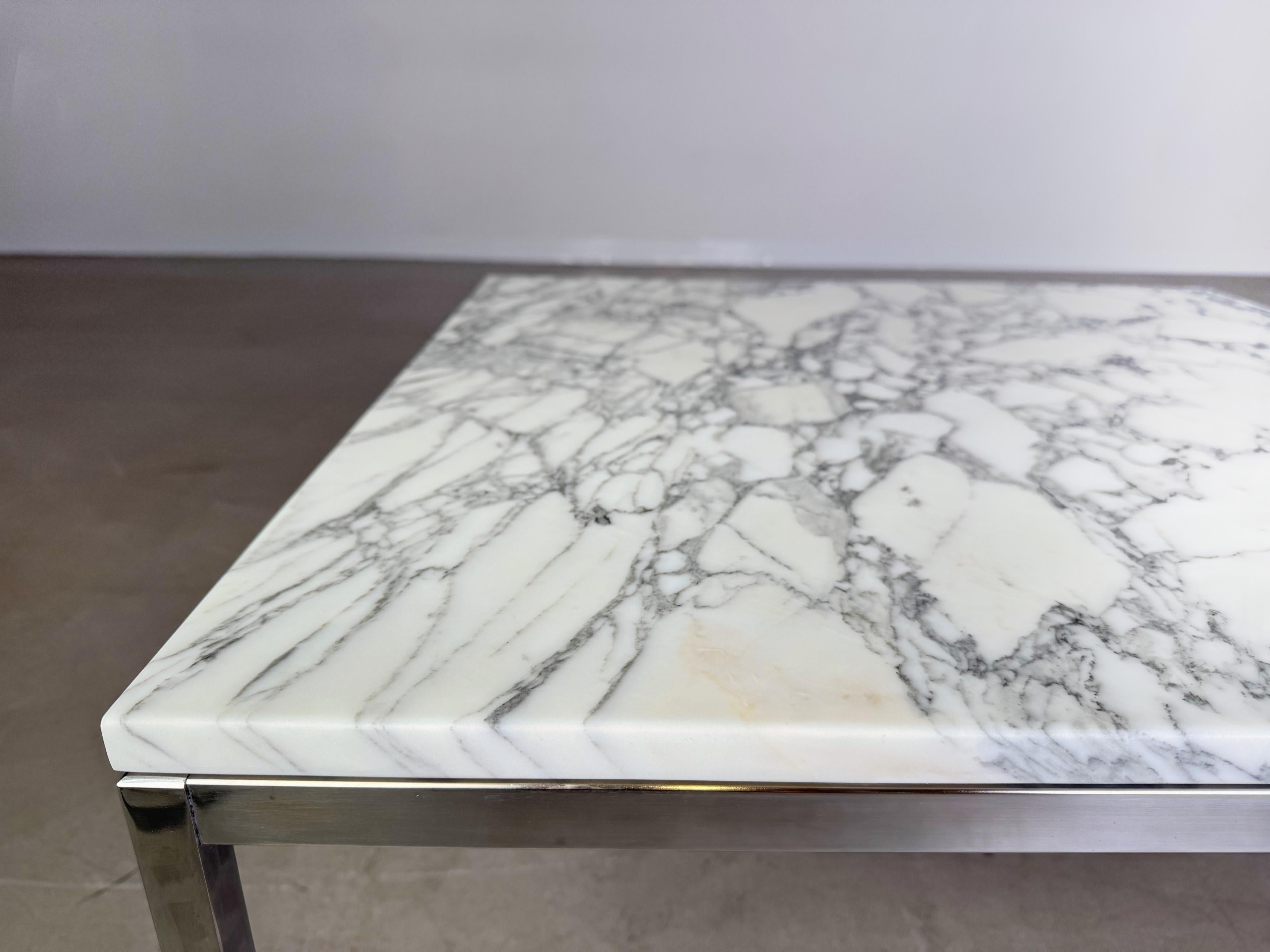 Table basse originale Florence Knoll du milieu du siècle Couchtisch Marmor des années 1960 en vente 2