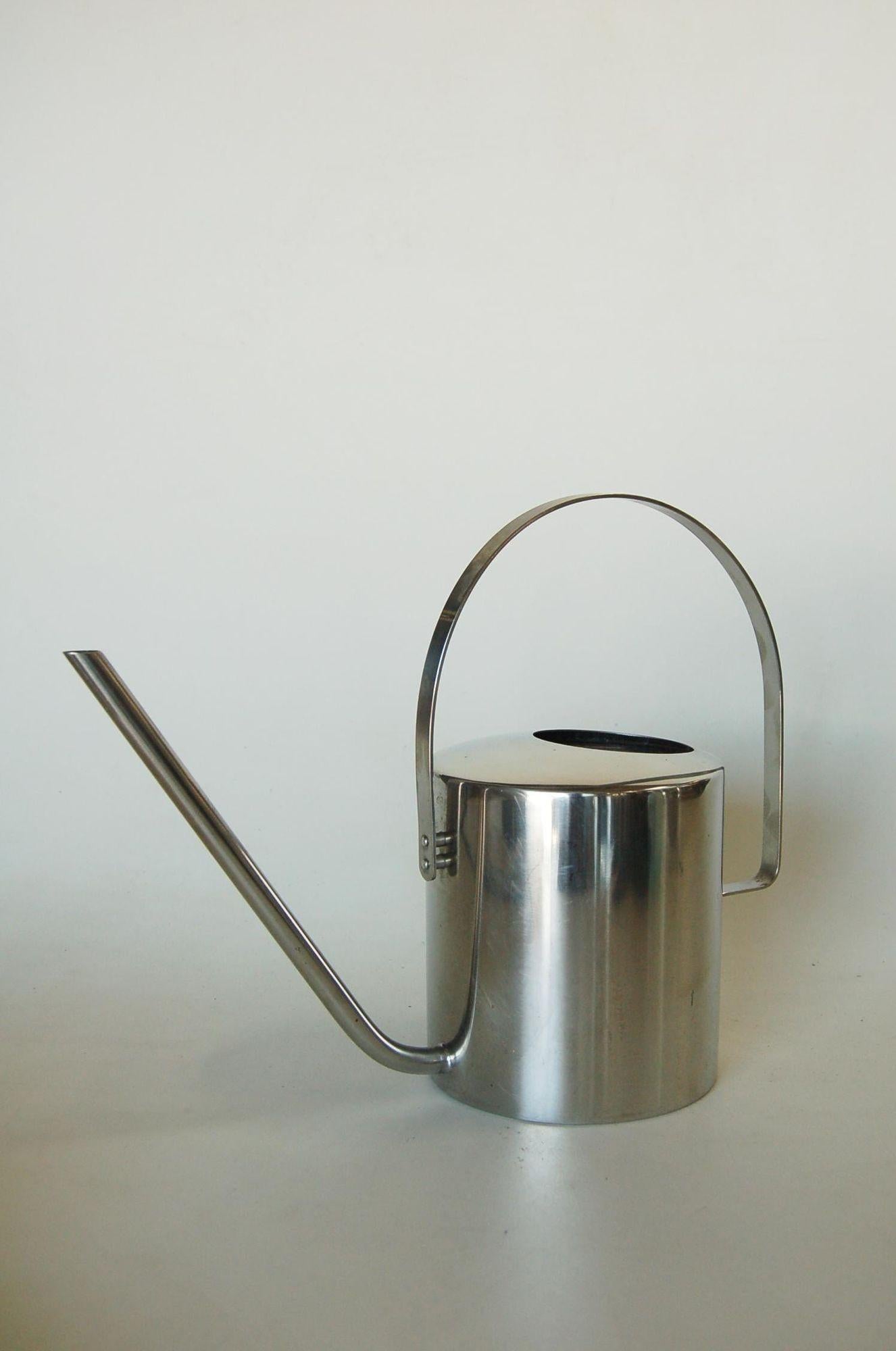 Metal Original Flower Watering Can Created by Peter Holmblad for Stelton, Circa 1978