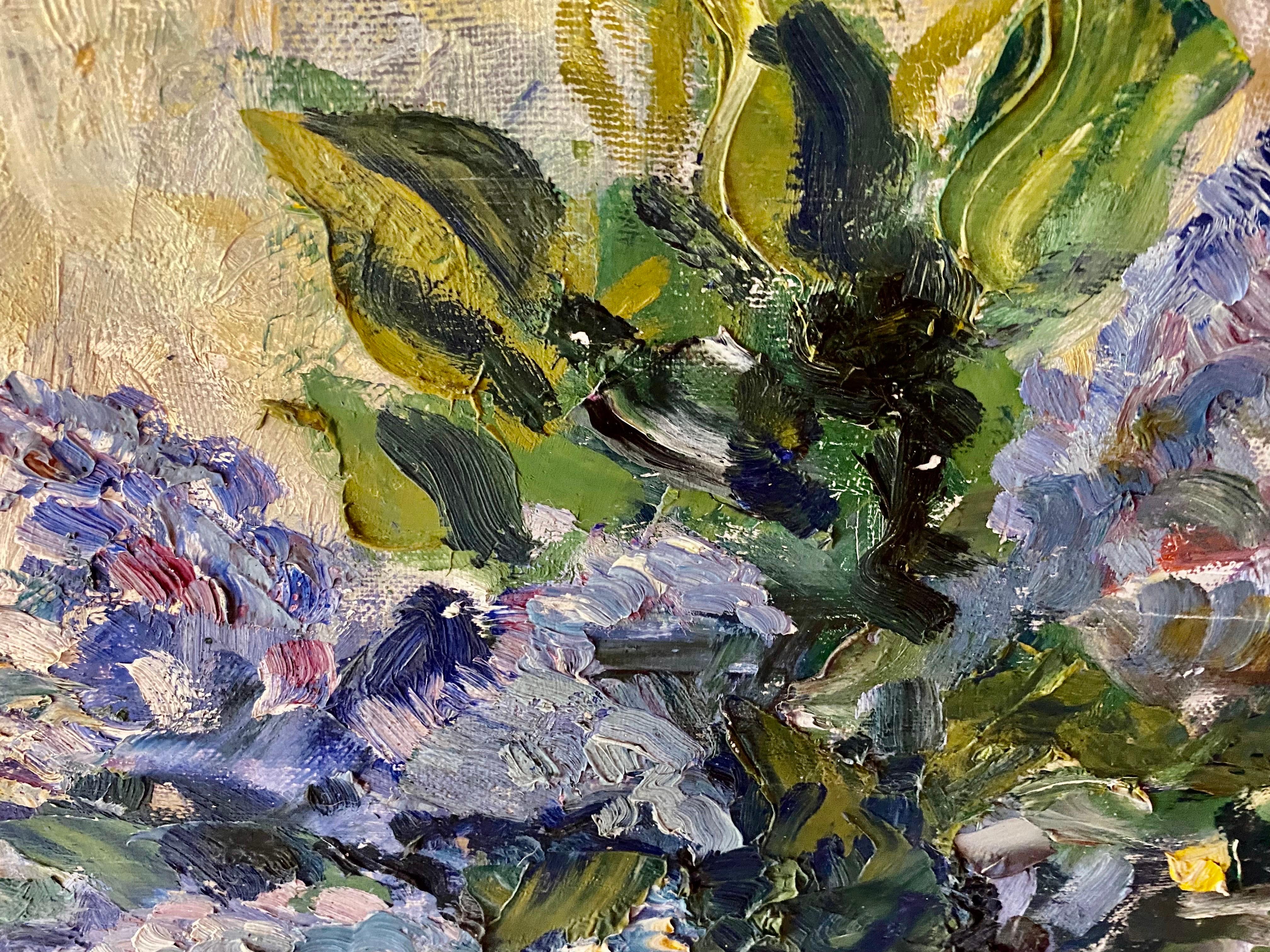 Flores originales pintura al óleo artista español baléares, España 1960 Español en venta
