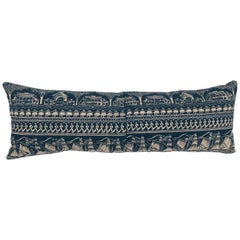 Original Folly Cove Designers Hand Block Printed Pillow in the Home Port Pattern