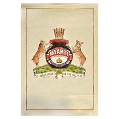 Original Food Advertising Poster Maamite Marmite Queens Diamond Jubilee Corgi
