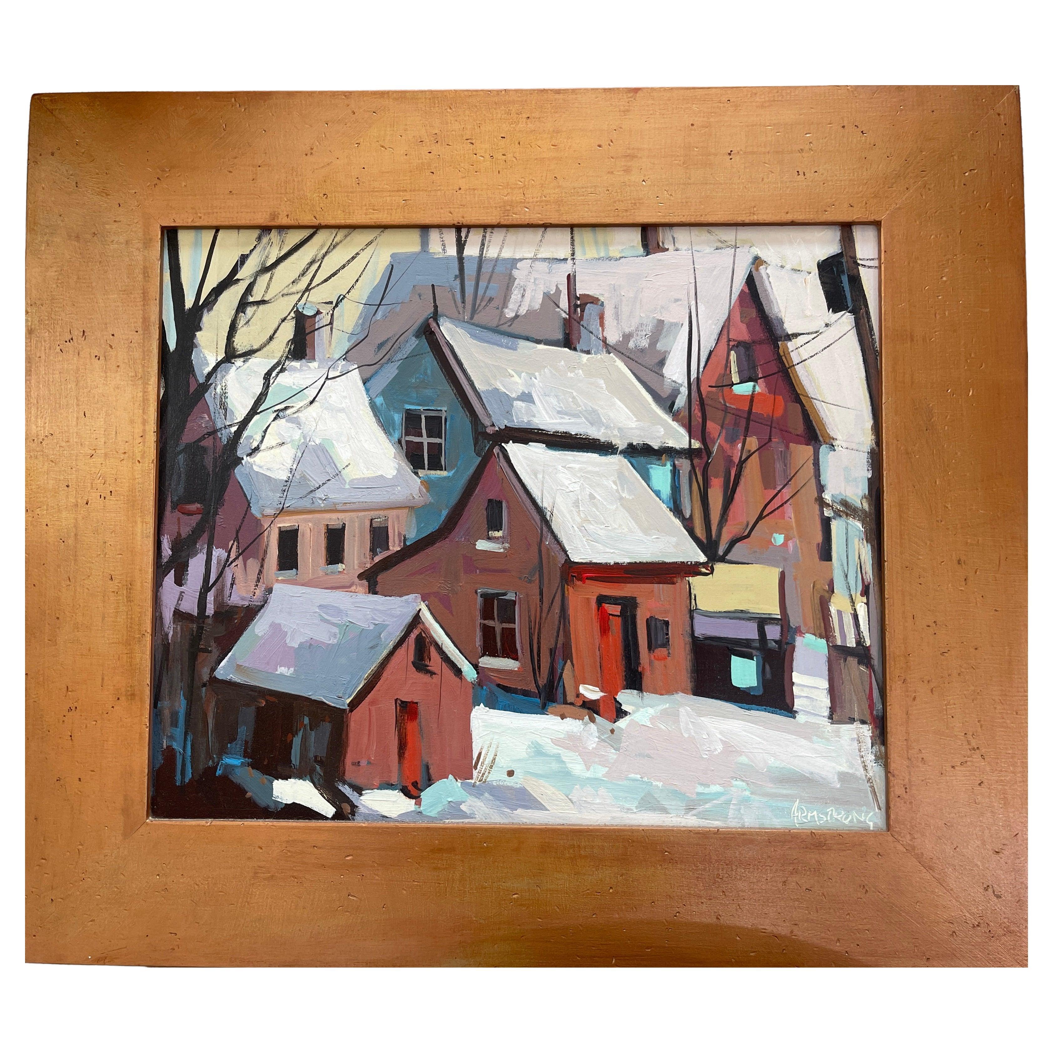 Original  Peinture acrylique sur toile, écaille de neige de David C Armstrong