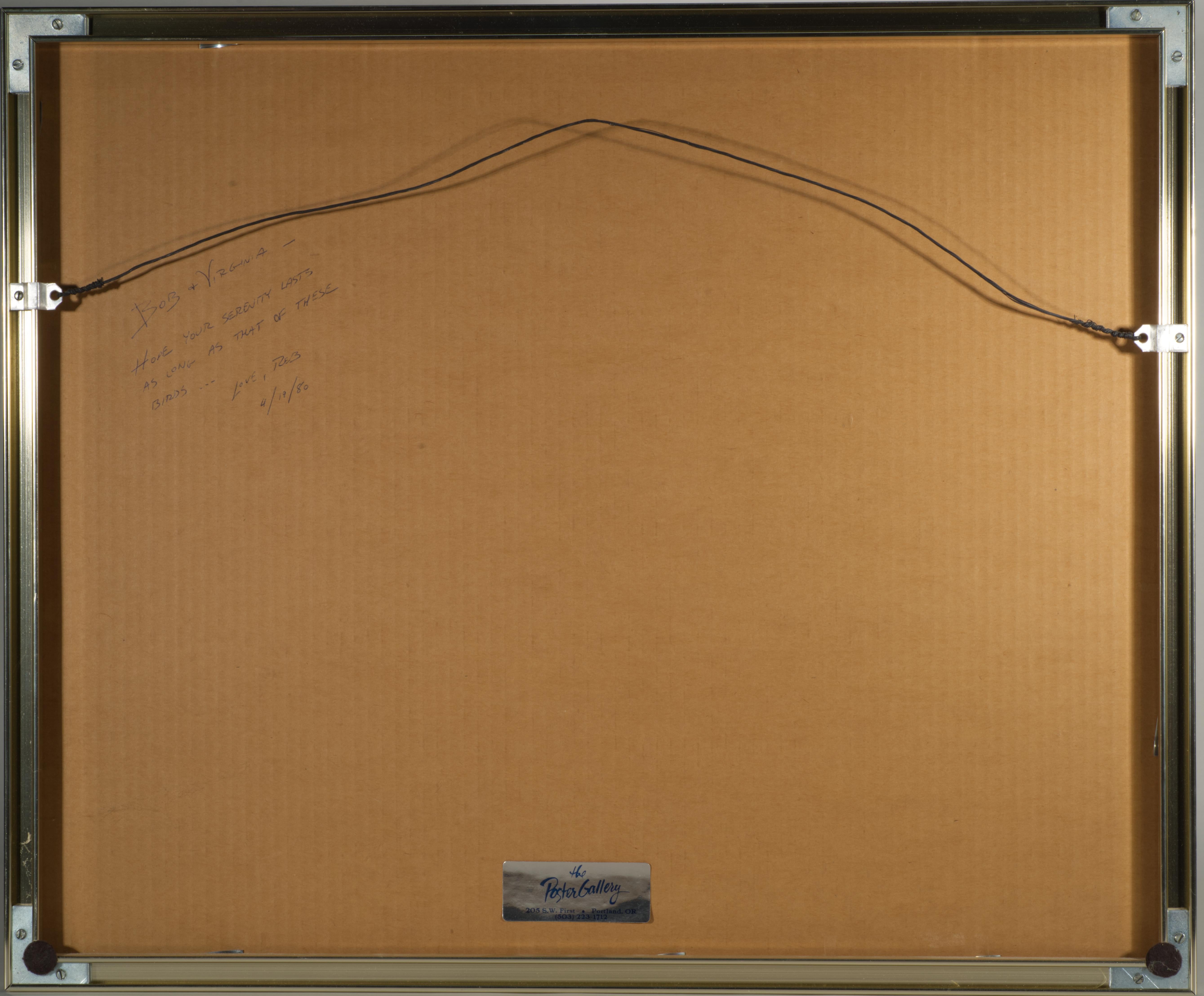 Original Framed Exhibition Poster - Japanese Screen Paintings, 1979 (amerikanisch) im Angebot
