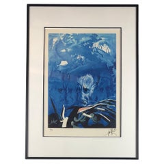 Original Framed Lithograph by Raymond Moretti, Signed and Numbered