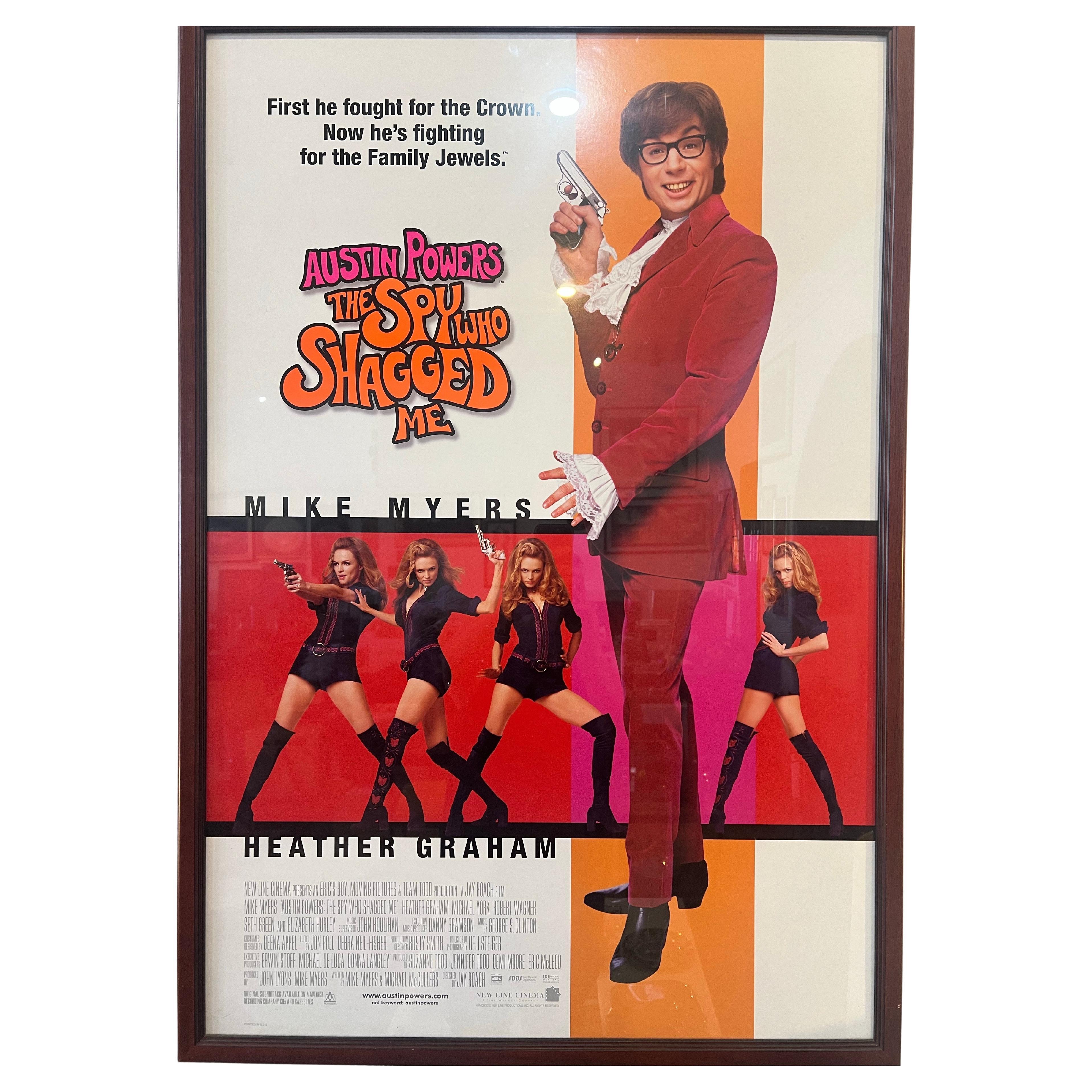 Original Framed Movie Collectible Poster The Spy Who Shagged Me 1999