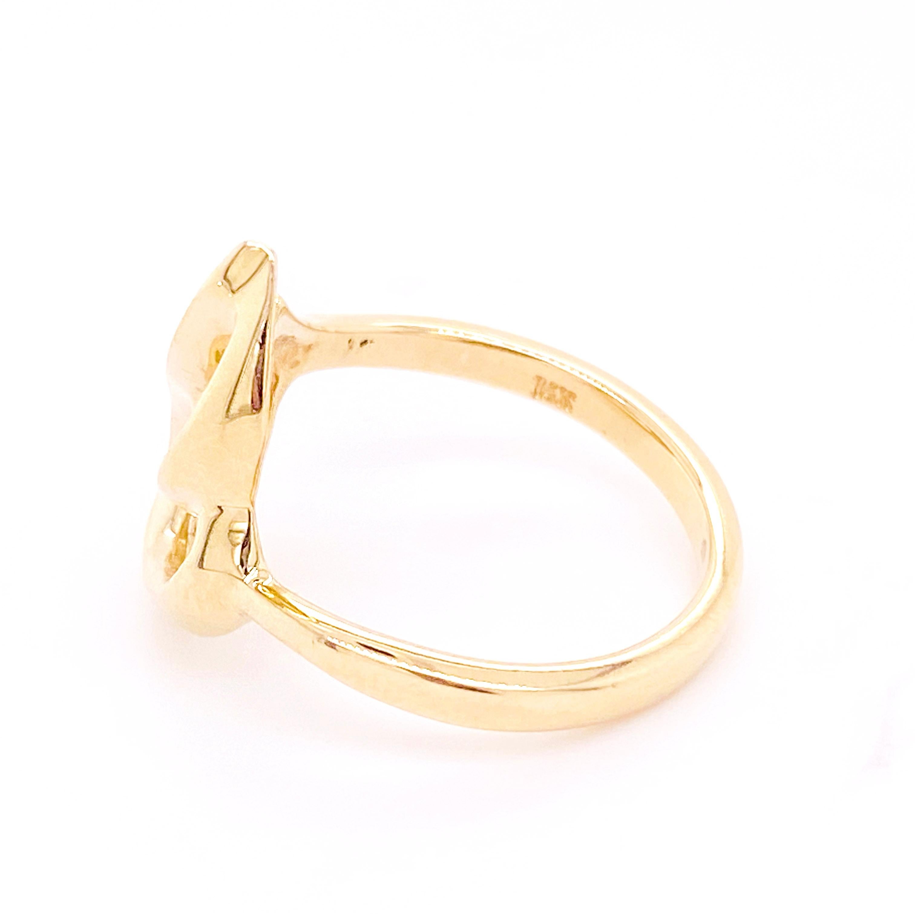 The Five Star Jewelry original free form ring is the perfect addition to any jewelry wardrobe. This ring looks great on any finger and it is so unique and one-of-a-kind. The free form design is high-polished and is as shiny as a mirror. The ring is