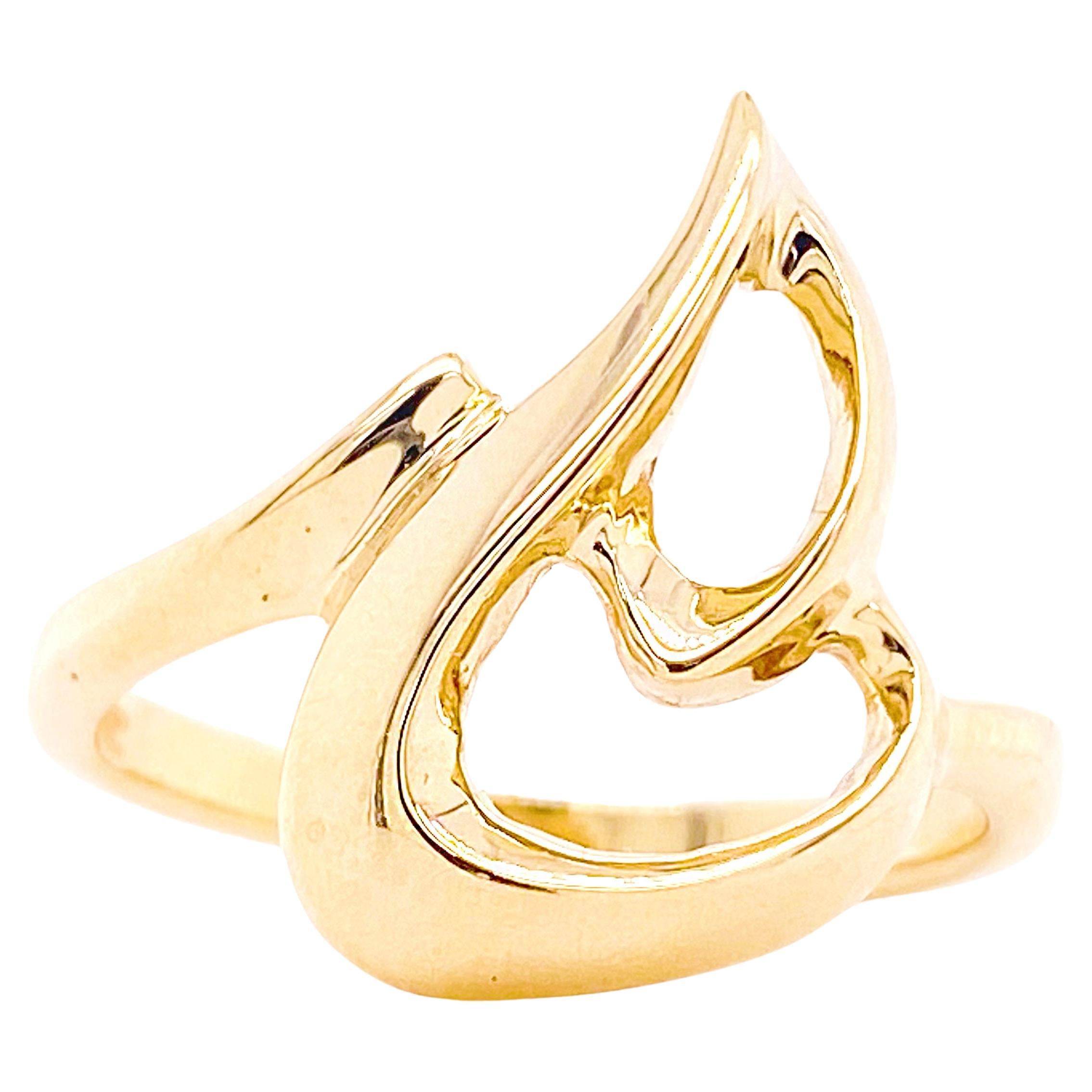 Original Freeform Ring by Five Star Jewelry in 14K Free Form Design