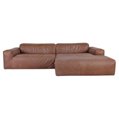 Original Freistil 187 Leder Ecksofa braun Design Couch Rolf Benz
