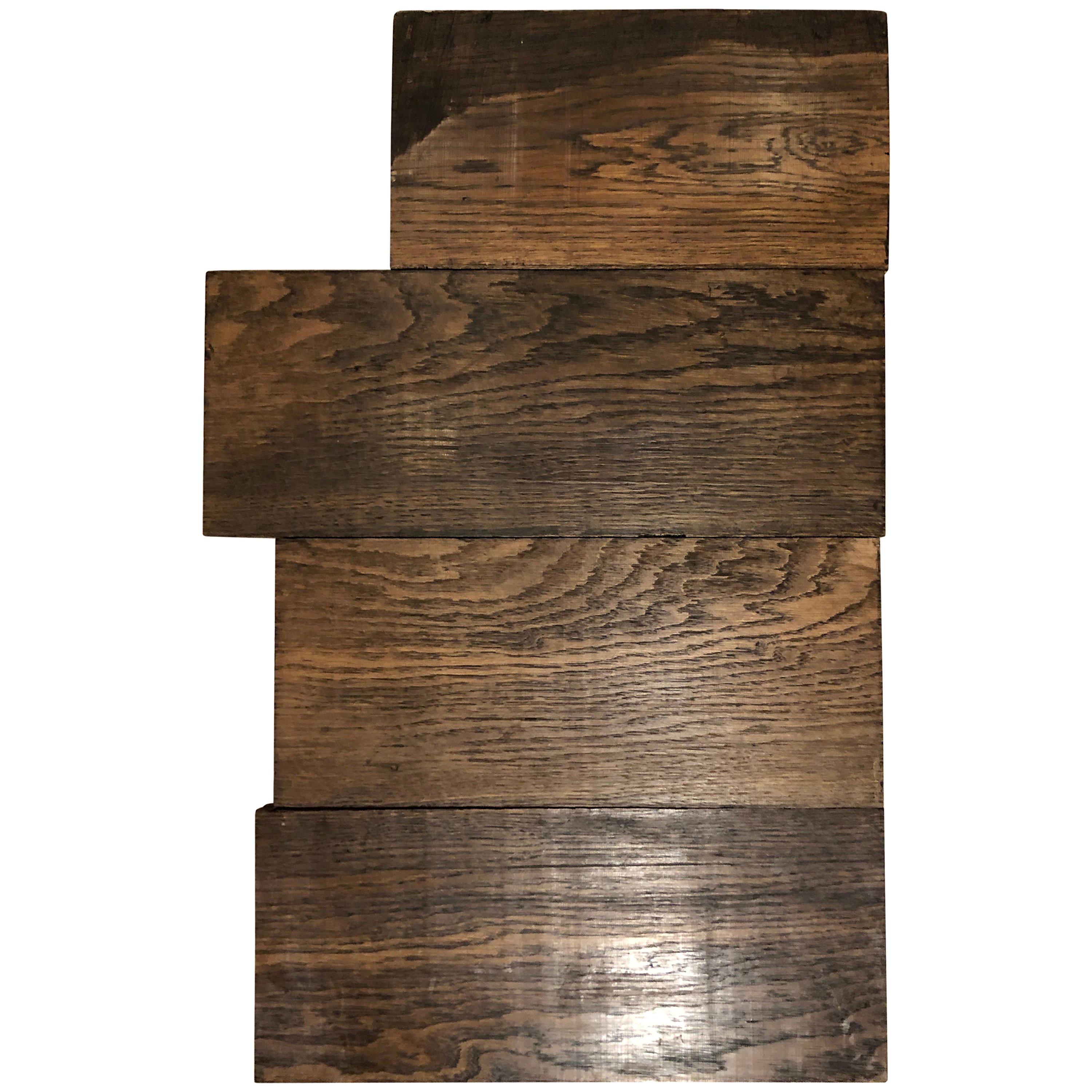 Original French Antique Solid Wood Oak Floors 18th Century, France For Sale