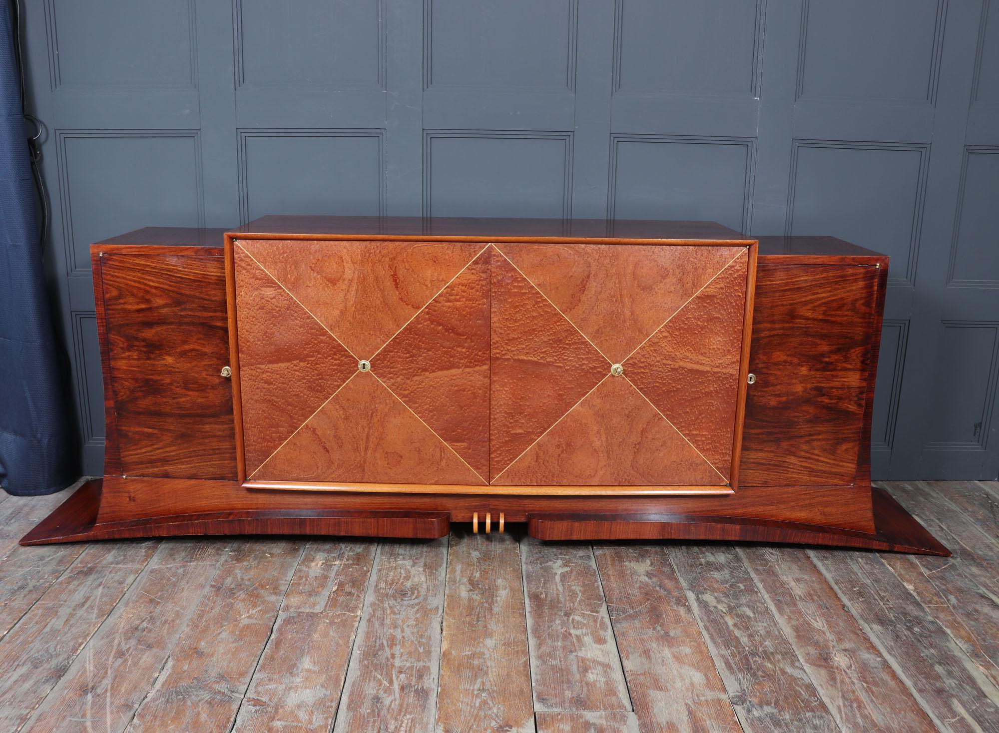 Original French Art Deco Sideboard c1930 For Sale 8