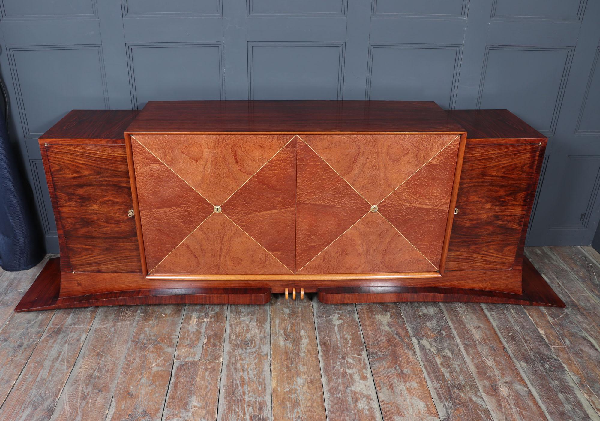 Original French Art Deco Sideboard c1930 For Sale 9