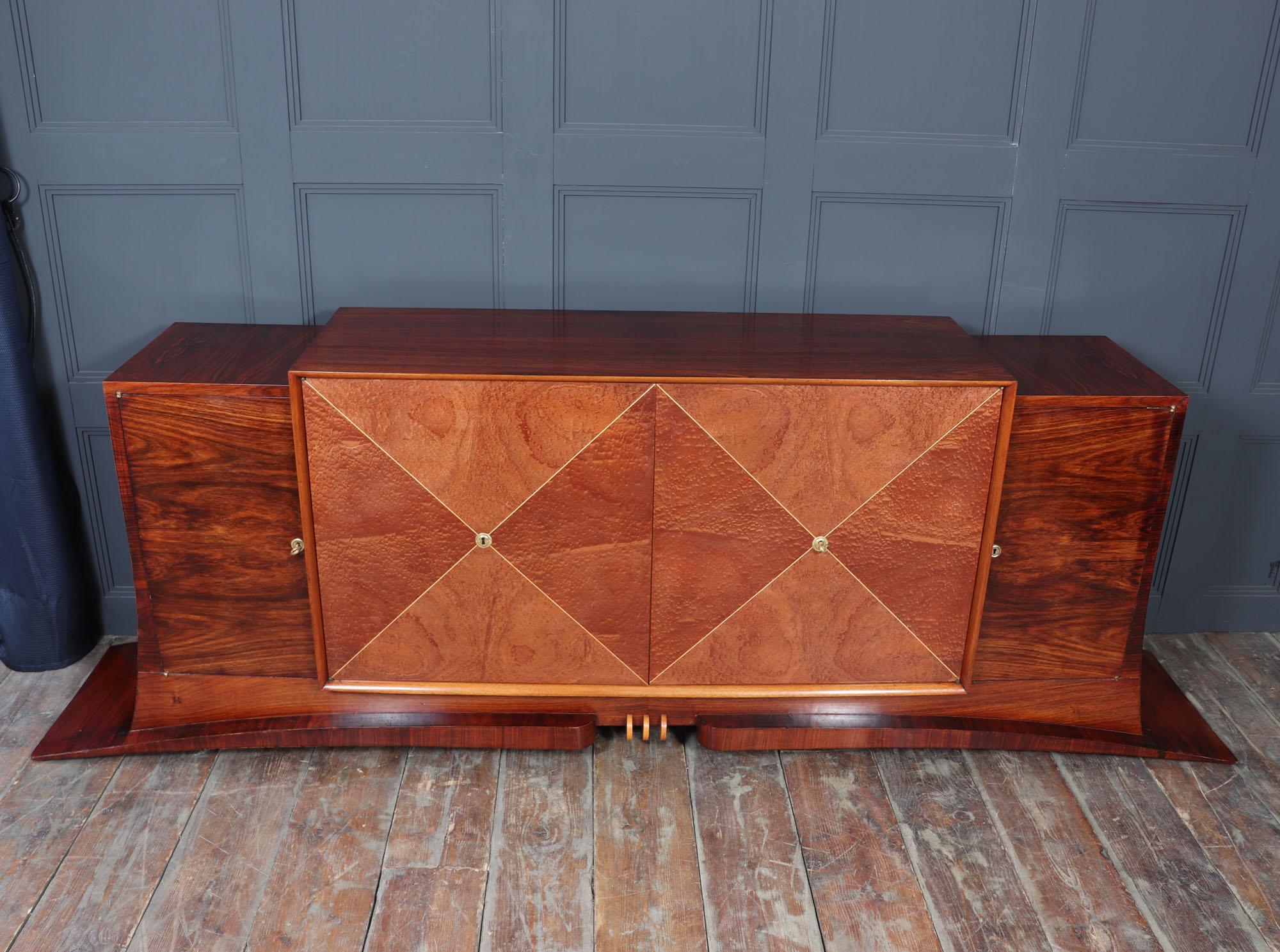 Early 20th Century Original French Art Deco Sideboard c1930 For Sale