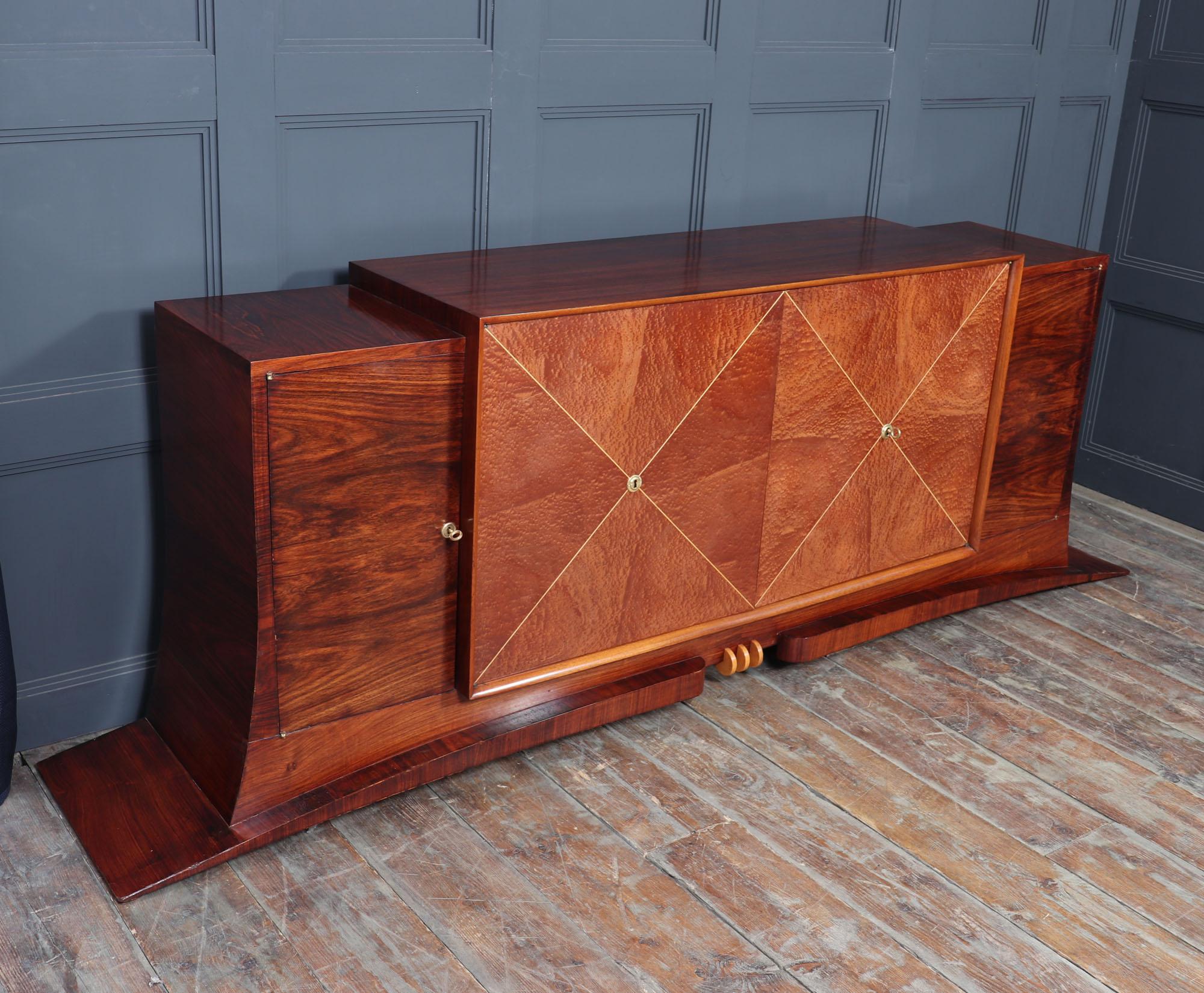 Original French Art Deco Sideboard c1930 For Sale 2