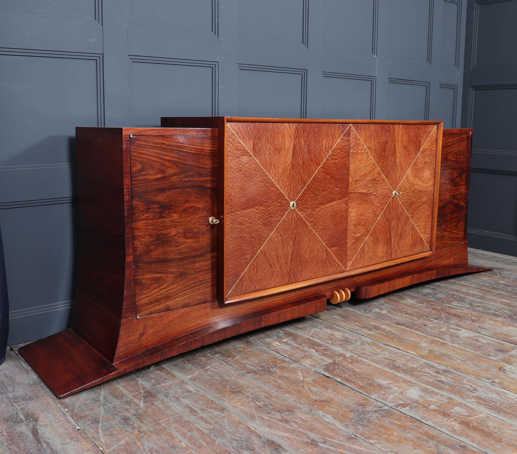 Original French Art Deco Sideboard c1930 For Sale 3