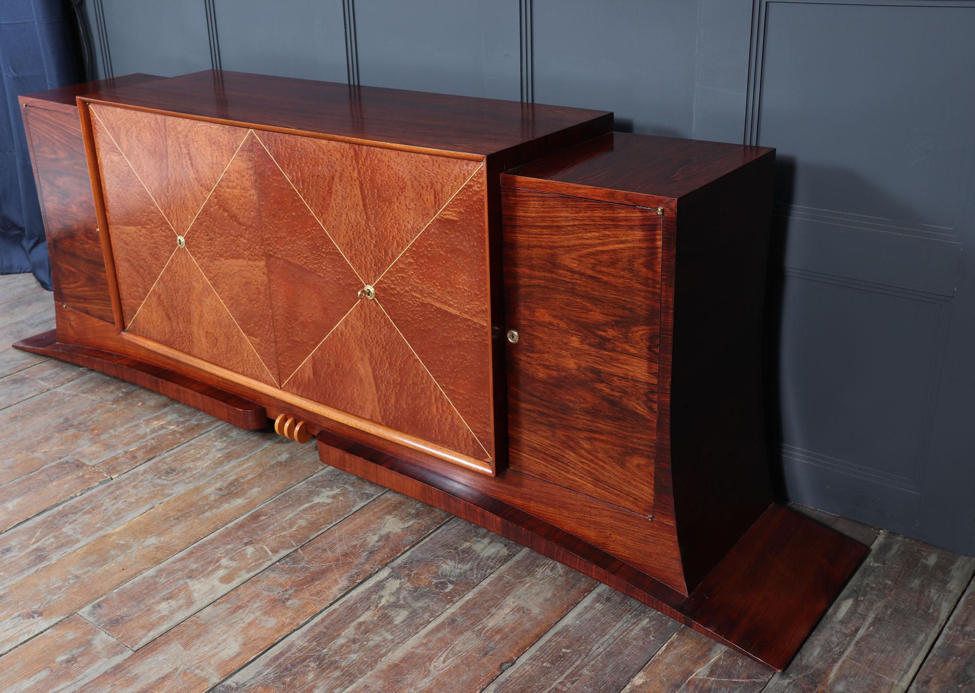 Original French Art Deco Sideboard c1930 For Sale 4
