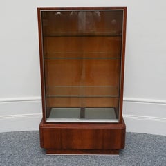 Original French Art Deco Vitrine with Sliding Glass Doors Circa 1925