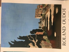 Affiche d'origine d'une exposition d'art française, Roland Oudot, Galerie Andre Weil, 1955