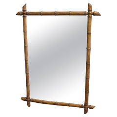 Original French Bamboo Wall Mirror  This is a very attractive piece