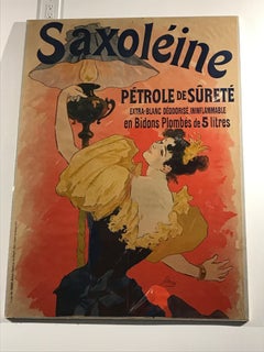 Cartel original francés en color para Saxoléïne de Jules Chéret, 1893