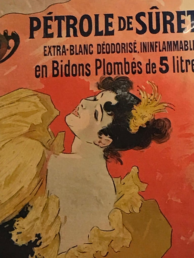 Original French color lithograph poster for Saxoléïne by Jules Chéret, 1893 For Sale 1